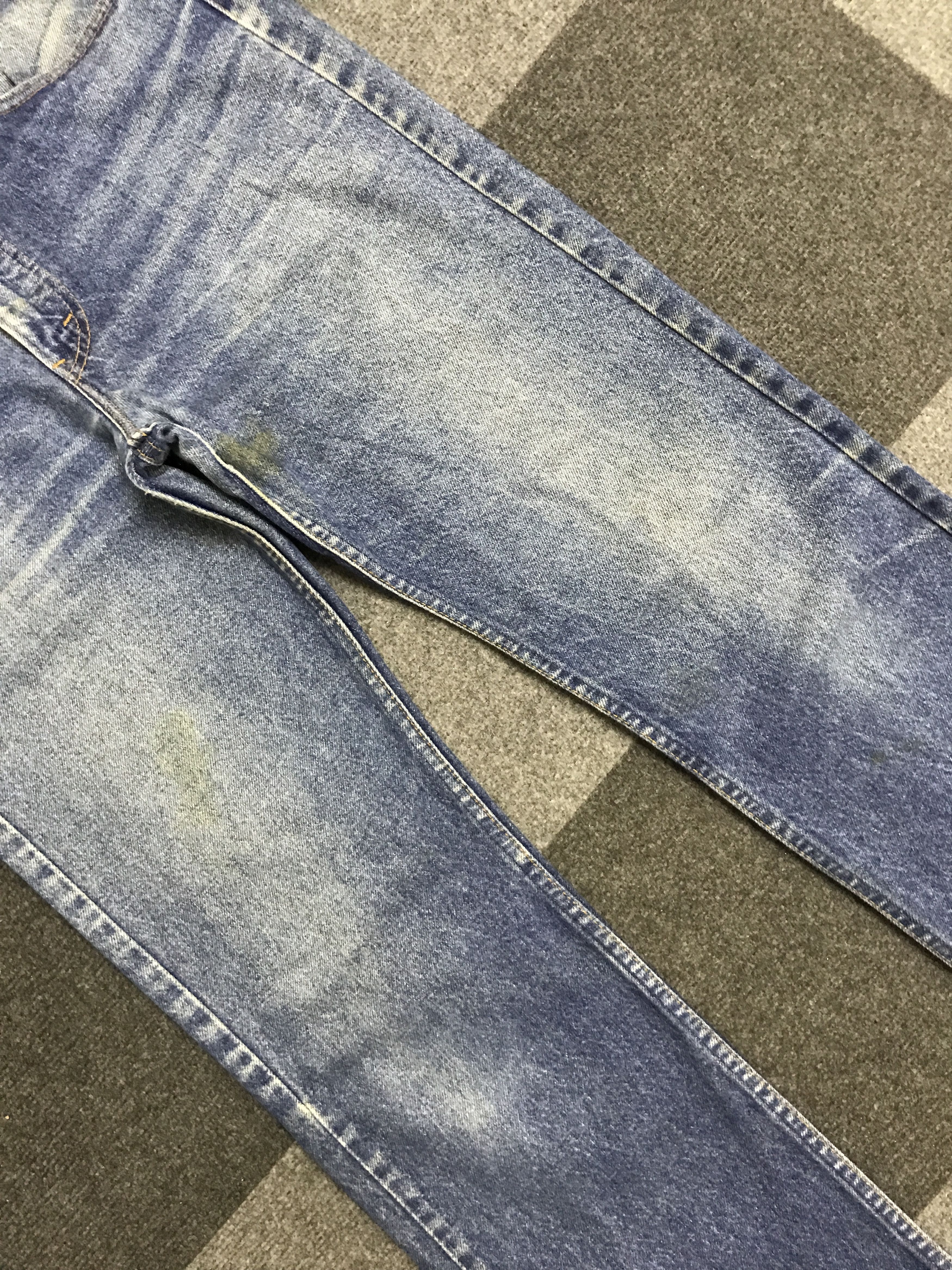 Levi's VL166-Vintage Levis 517 Blue Wash Flare Jeans Size US 31 - 3 Thumbnail