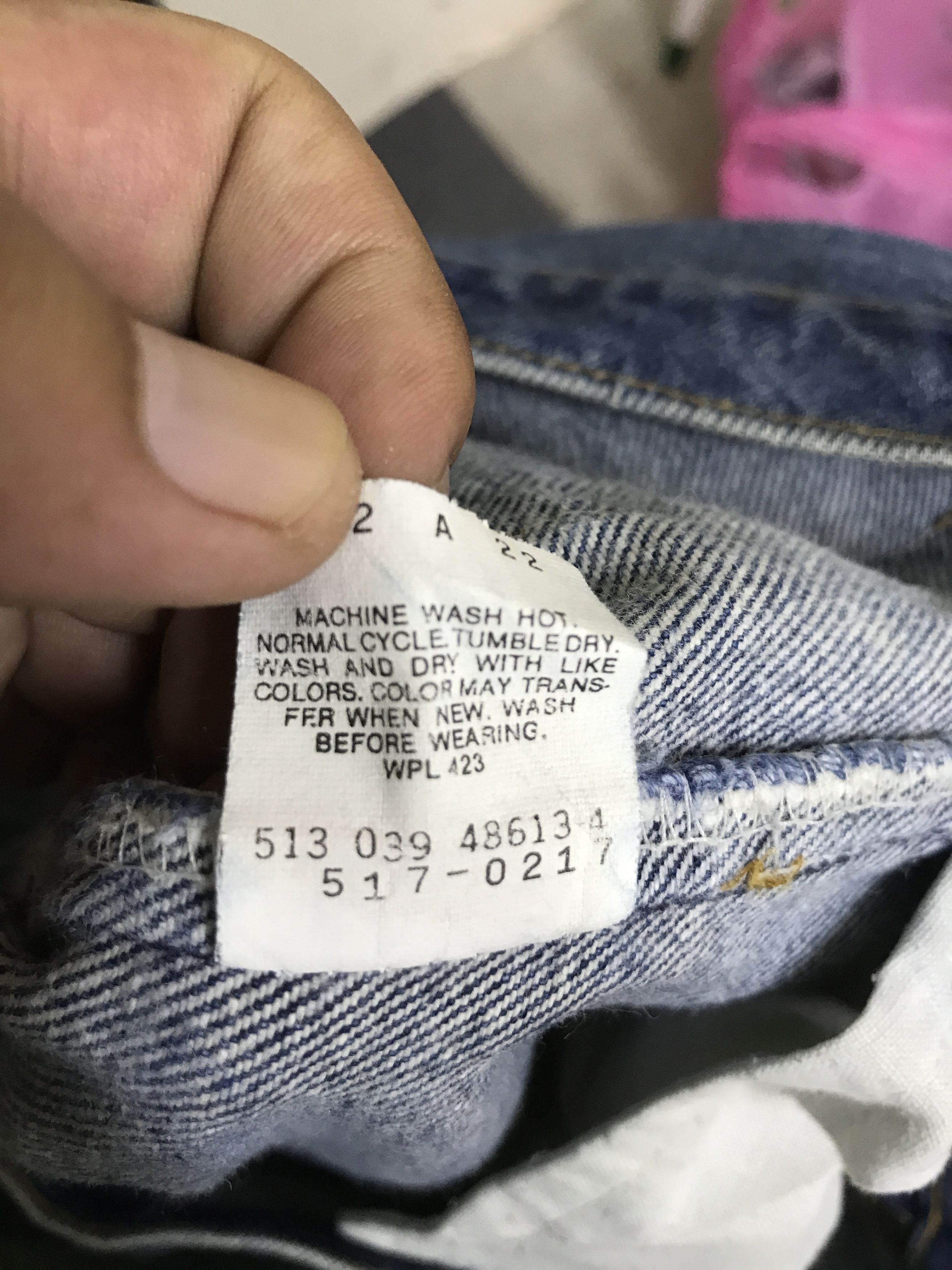 Levi's VL166-Vintage Levis 517 Blue Wash Flare Jeans Size US 31 - 16 Thumbnail