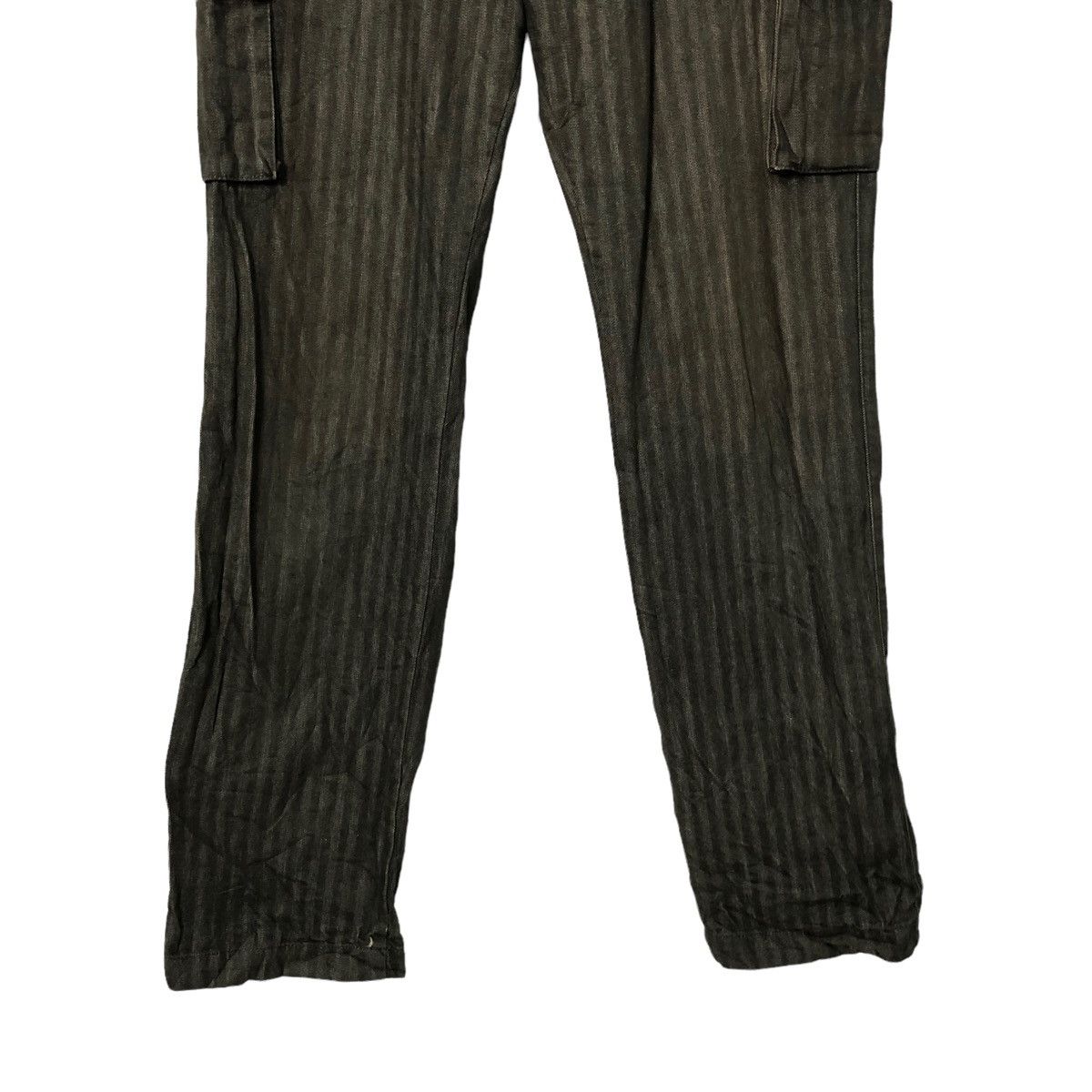 RAGEBLUE Vintage Rageblue Striped 6 Pocket Faded Cargo Pants W32 Size US 32 / EU 48 - 3 Thumbnail