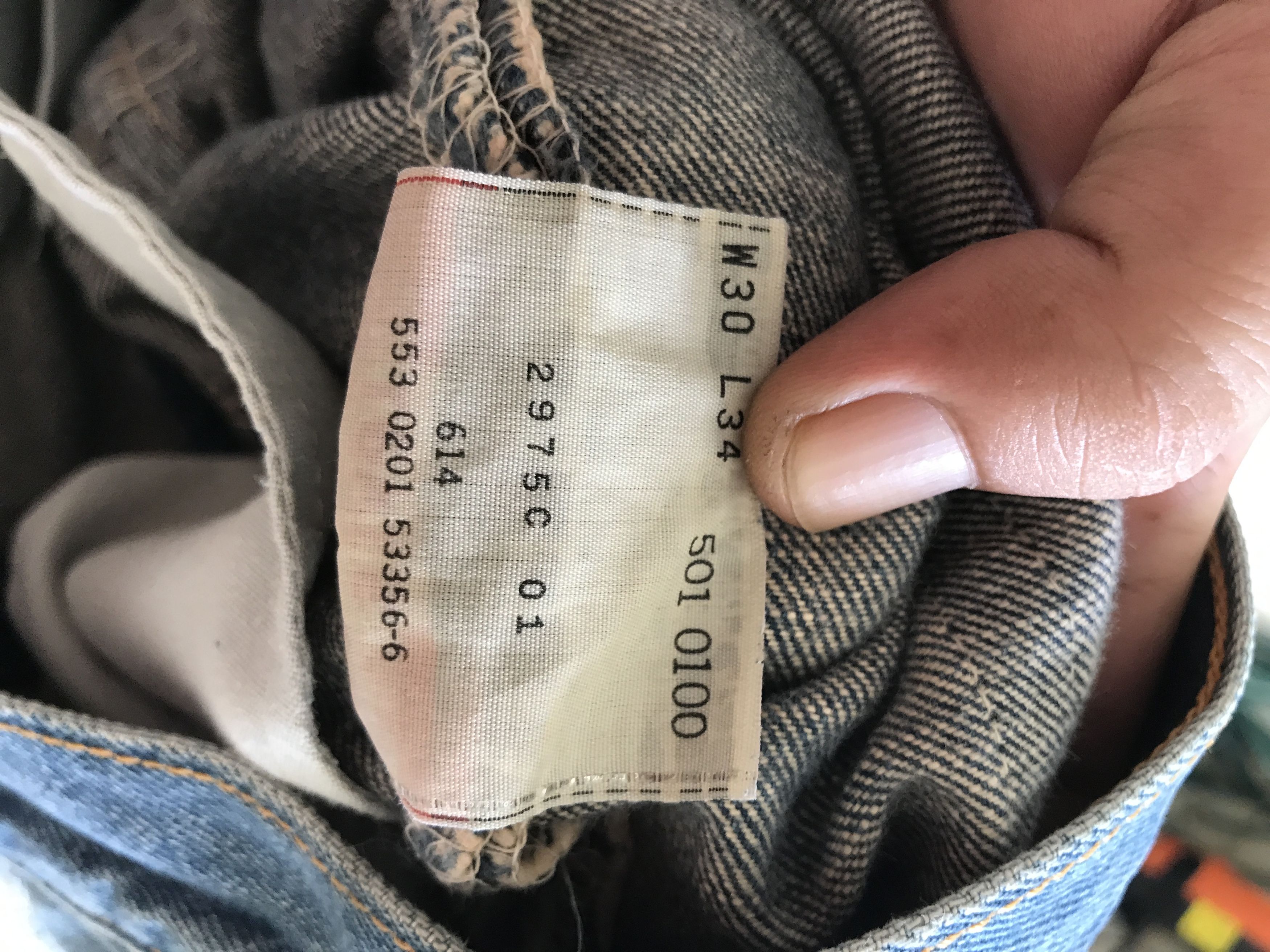 Levi's VLEV68 - Vintage Levis 501 Medium Wash Jeans Size US 29 - 16 Thumbnail