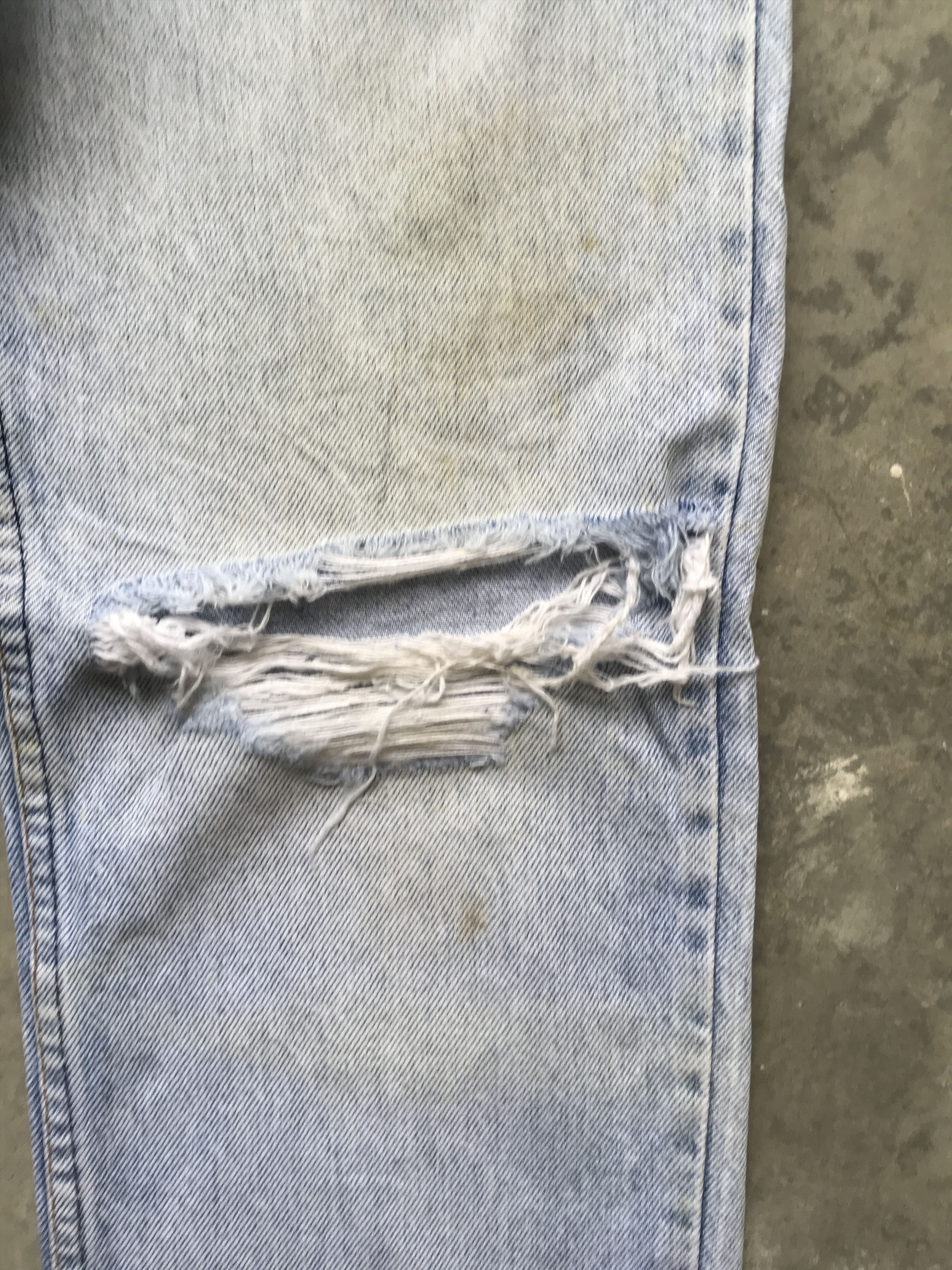 Levi's VLEV15- Vintage Levis Distressed Denim Size US 30 / EU 46 - 4 Thumbnail