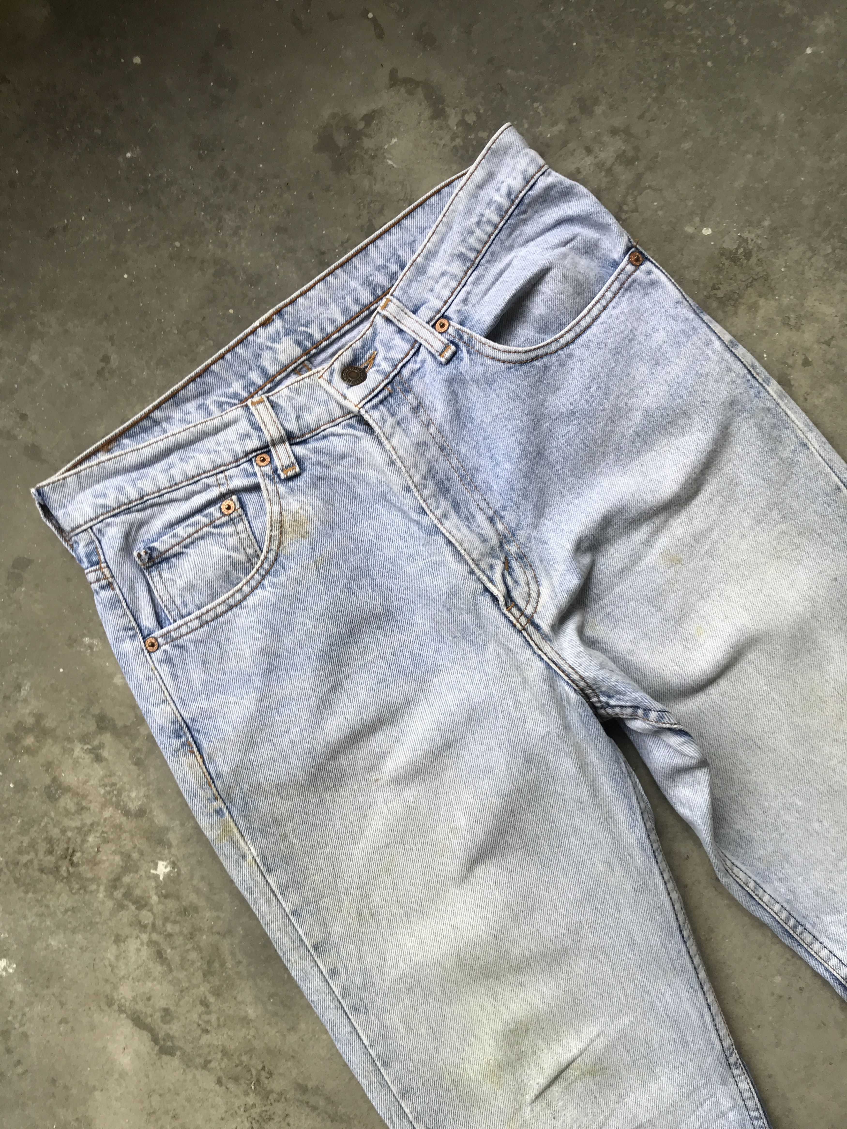Levi's VLEV15- Vintage Levis Distressed Denim Size US 30 / EU 46 - 2 Thumbnail