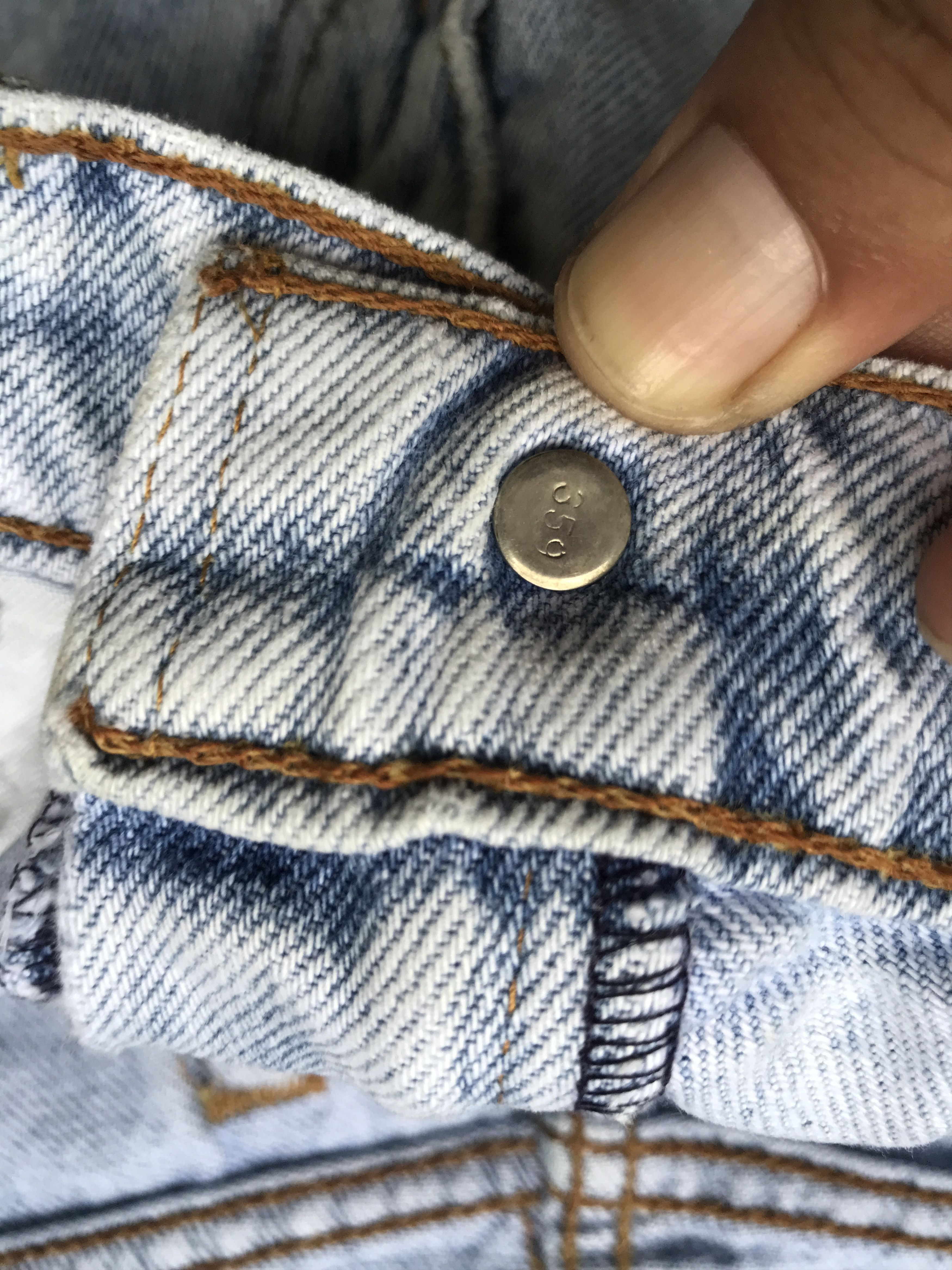 Levi's VLEV15- Vintage Levis Distressed Denim Size US 30 / EU 46 - 7 Thumbnail