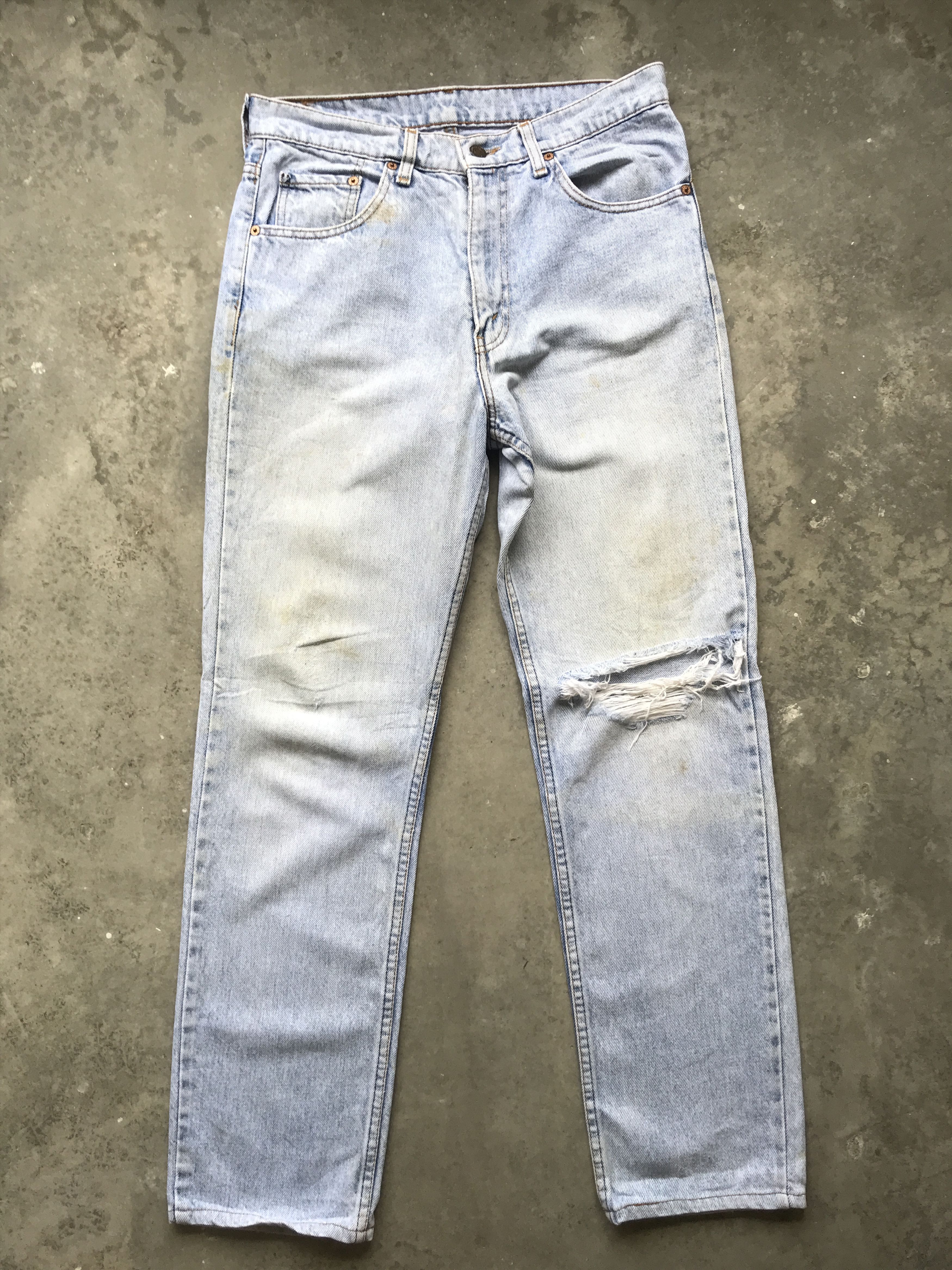 Levi's VLEV15- Vintage Levis Distressed Denim Size US 30 / EU 46 - 1 Thumbnail