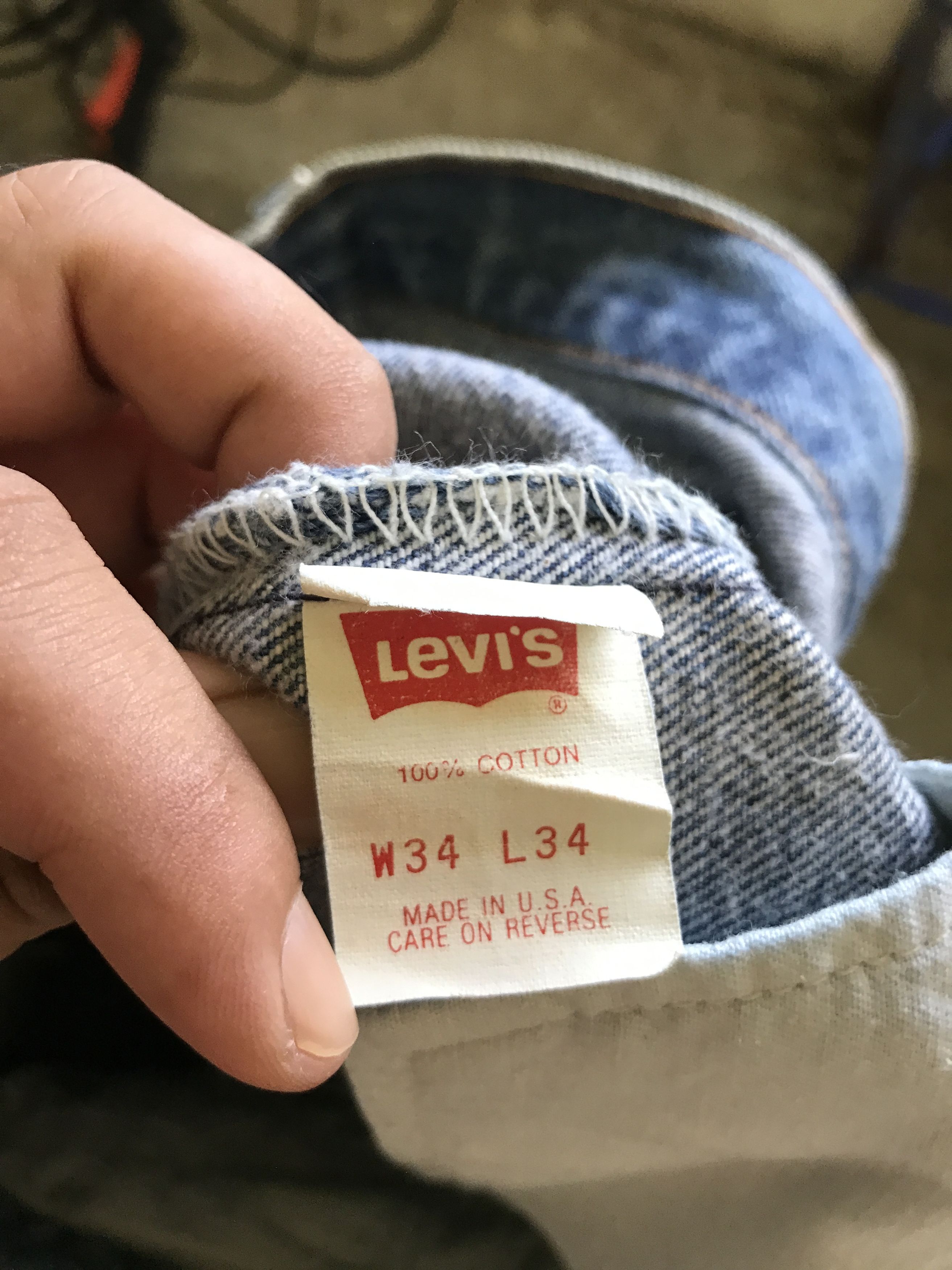 Levi's VLEV46 - Vintage 90s Levis 501 Distressed Denim Size US 32 / EU 48 - 19 Thumbnail