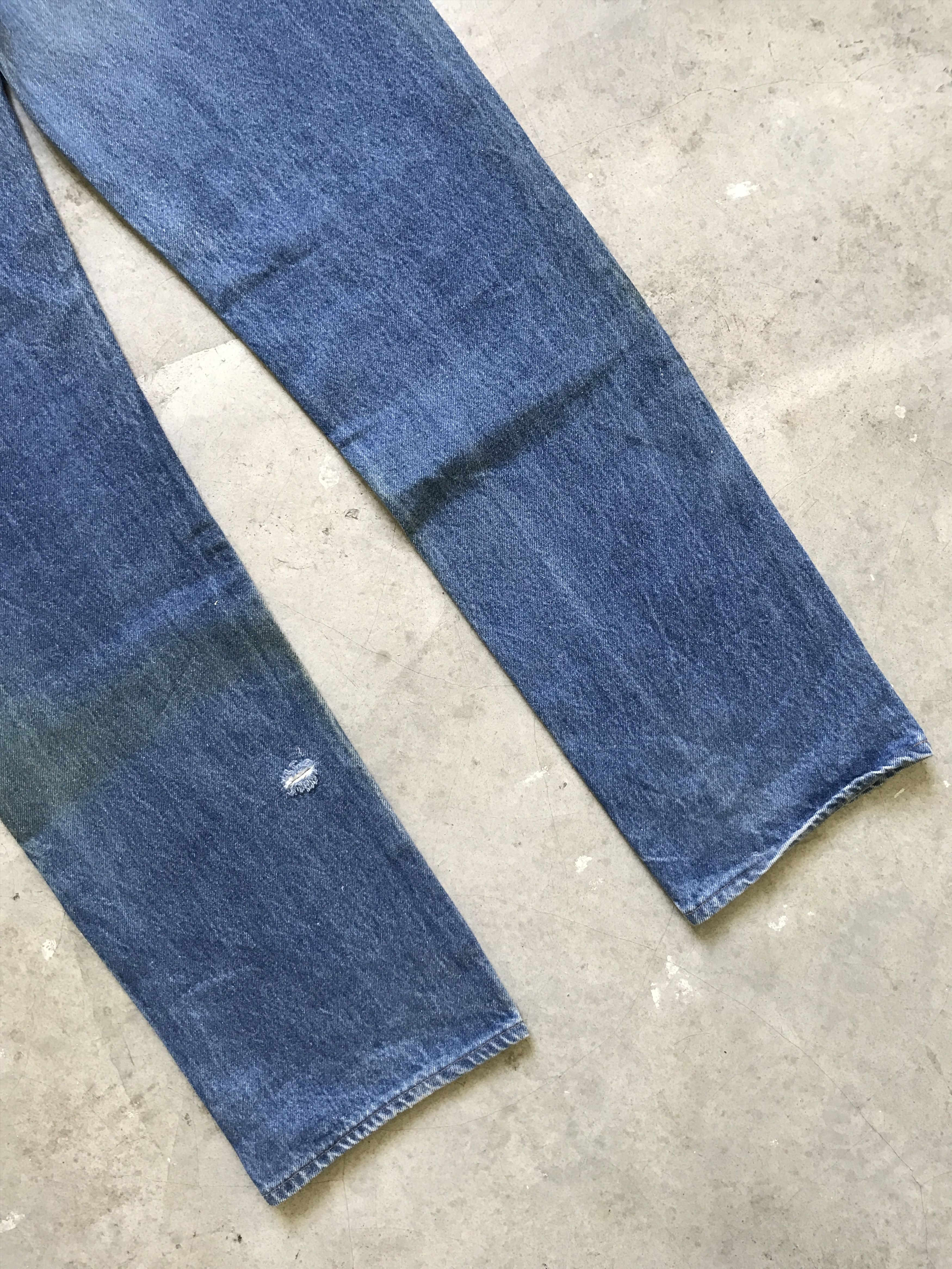 Levi's VLEV46 - Vintage 90s Levis 501 Distressed Denim Size US 32 / EU 48 - 13 Thumbnail