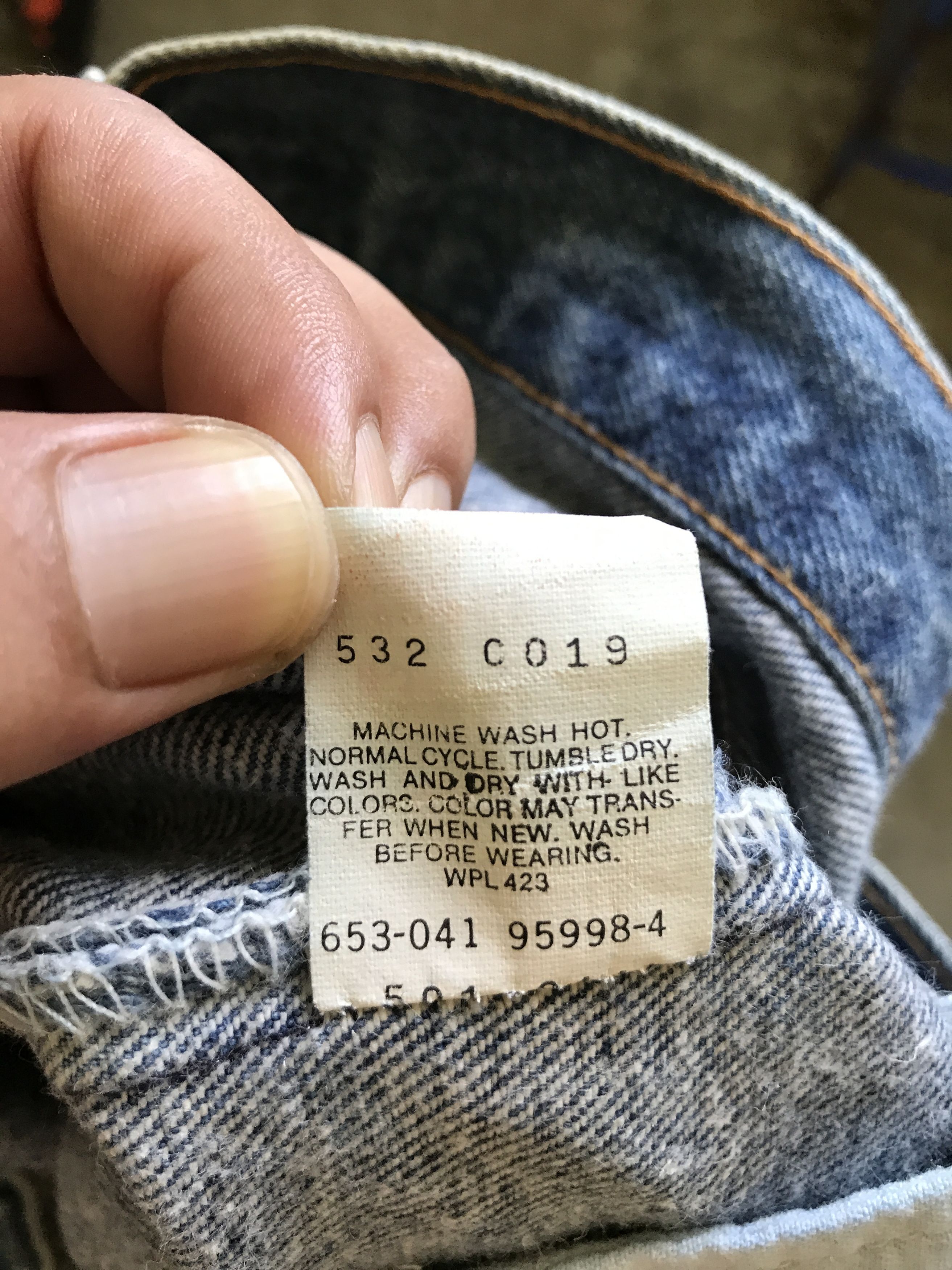 Levi's VLEV46 - Vintage 90s Levis 501 Distressed Denim Size US 32 / EU 48 - 18 Thumbnail