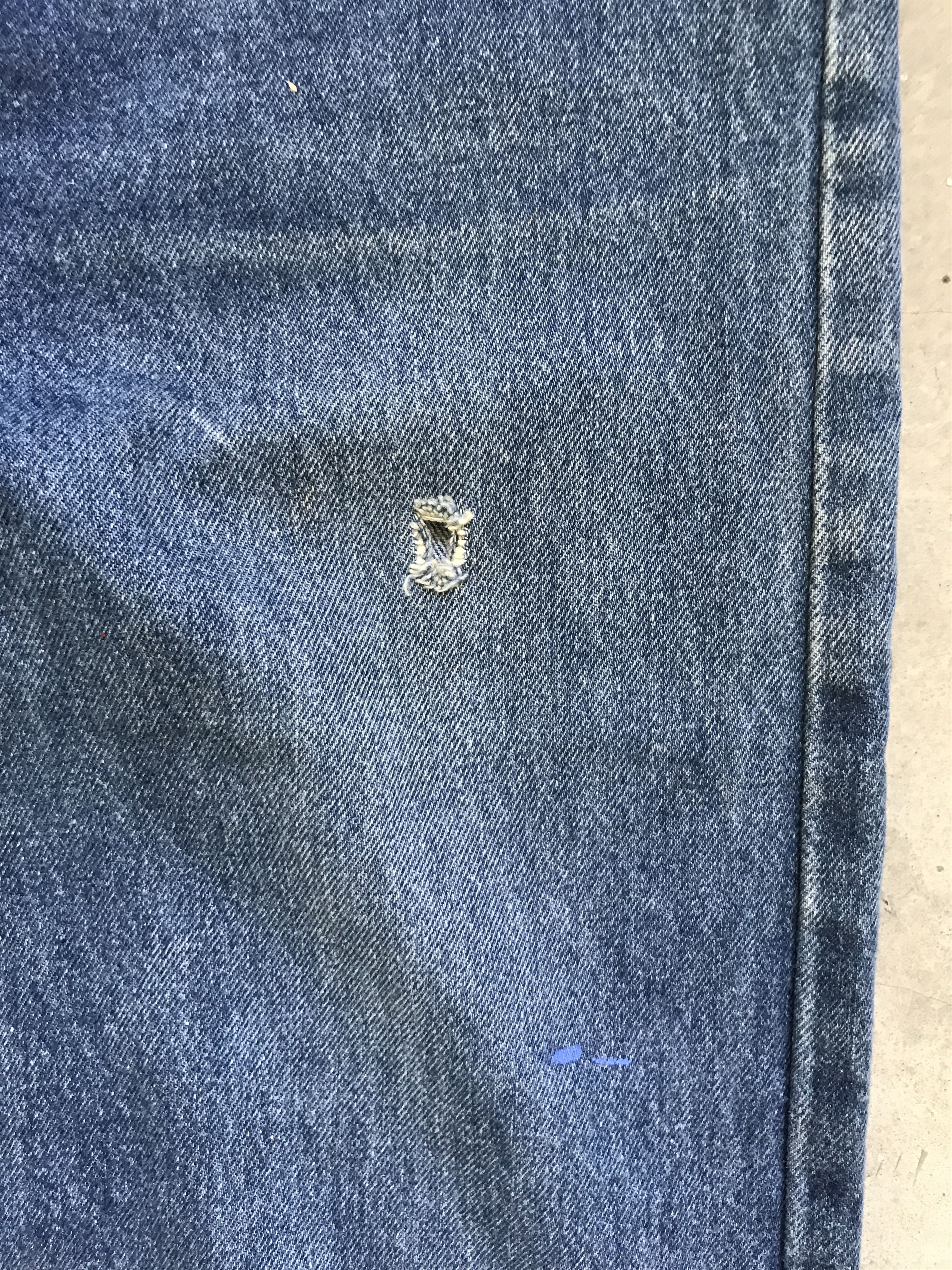 Levi's VLEV46 - Vintage 90s Levis 501 Distressed Denim Size US 32 / EU 48 - 5 Thumbnail