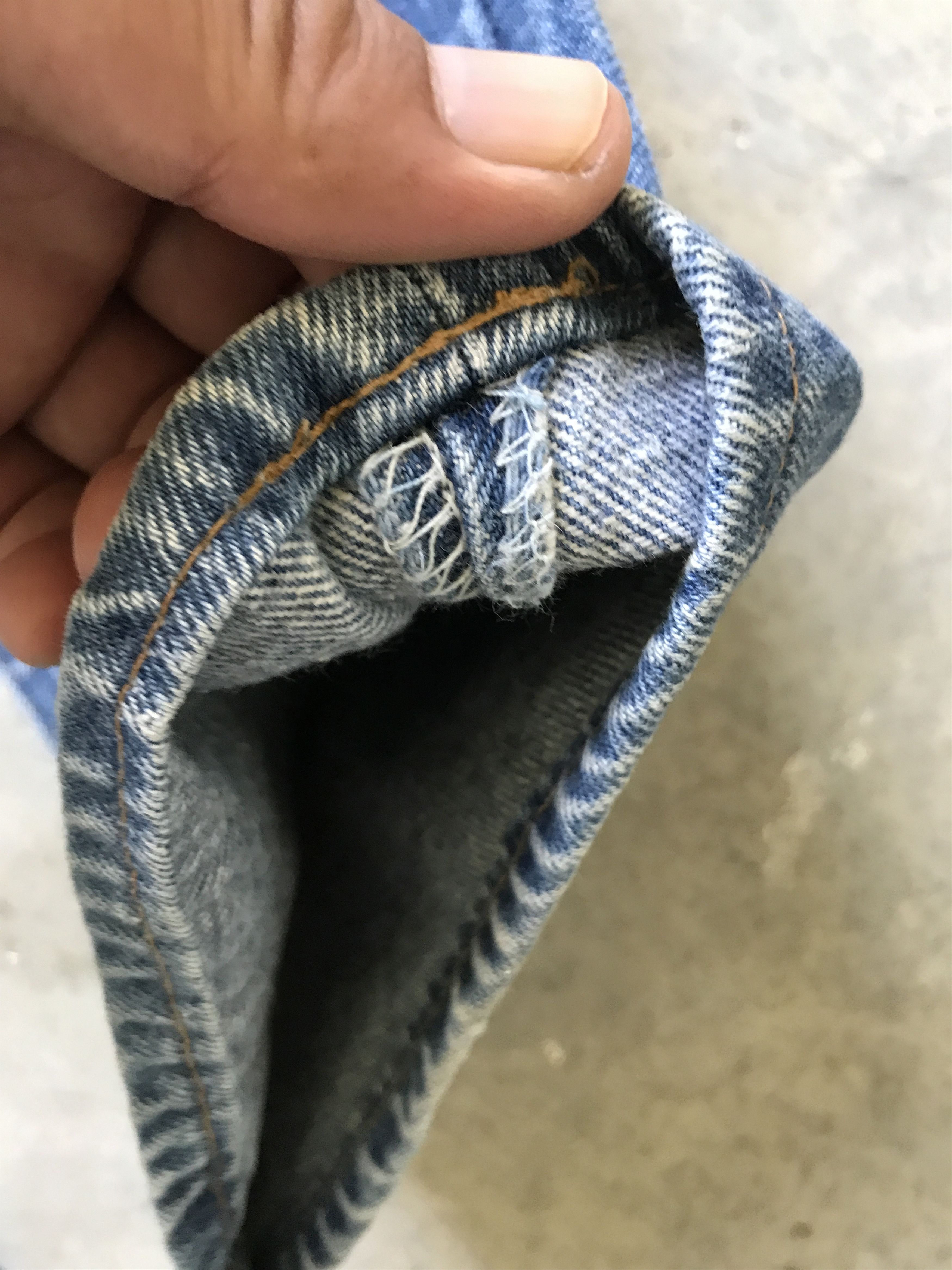 Levi's VLEV46 - Vintage 90s Levis 501 Distressed Denim Size US 32 / EU 48 - 8 Thumbnail