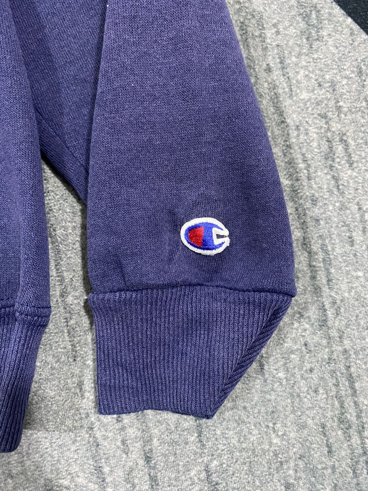 Champion Vintage 90s Champion Michigan Spellout Pullover Navy Large Size US L / EU 52-54 / 3 - 5 Thumbnail