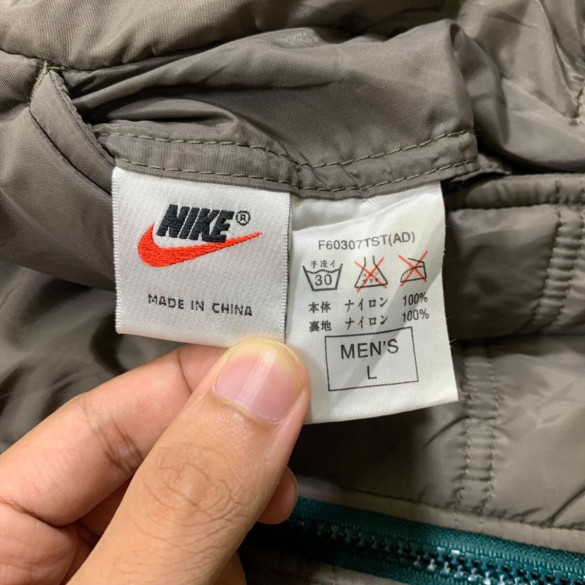 Nike × Vintage Vintage 90s NIKE Swoosh Sportswear Zipper Reversible Jacket Size US L / EU 52-54 / 3 - 10 Thumbnail