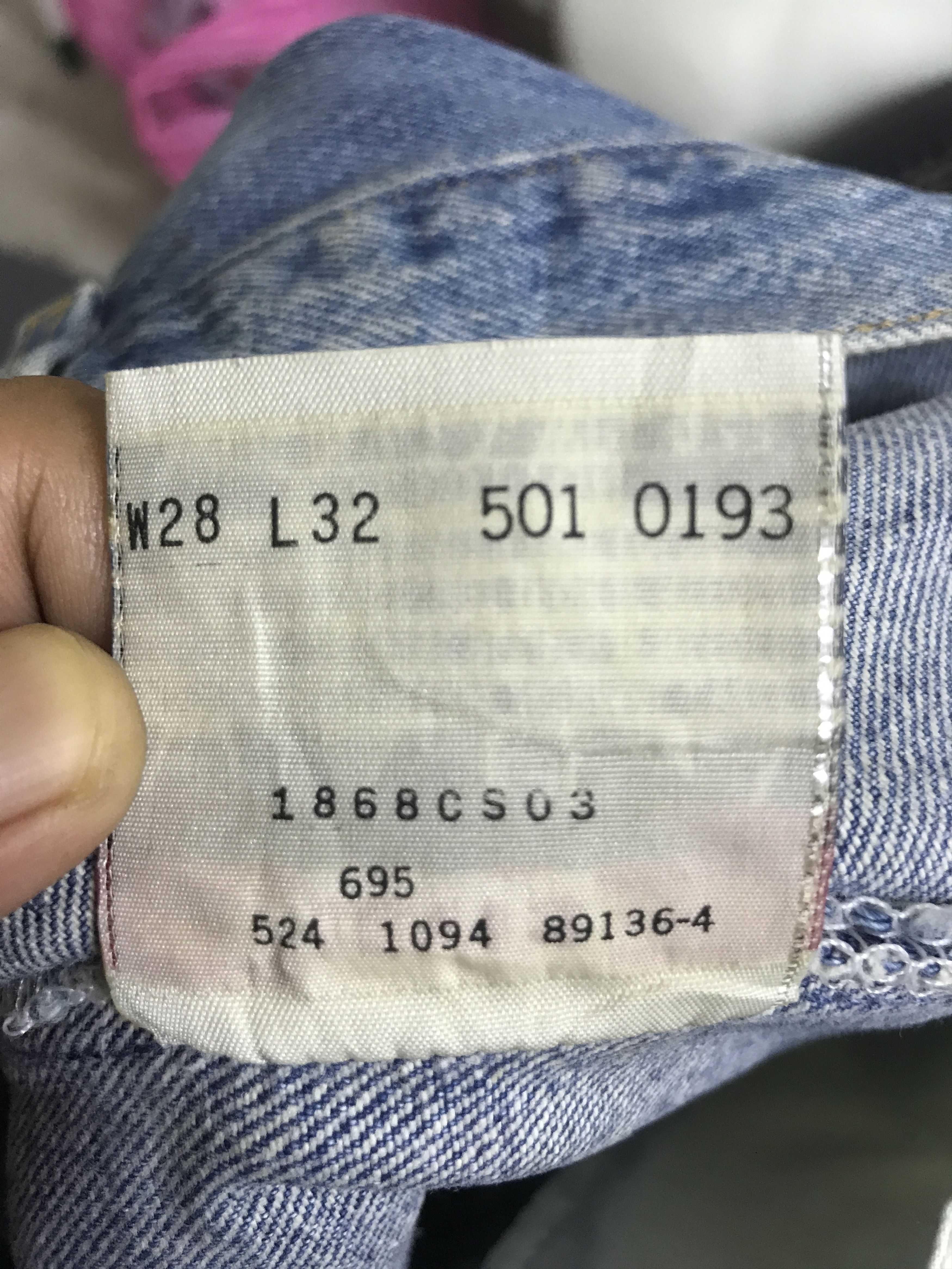 Levi's VL162-Vintage Levis 501 Medium Wash Jeans Size US 27 - 18 Thumbnail