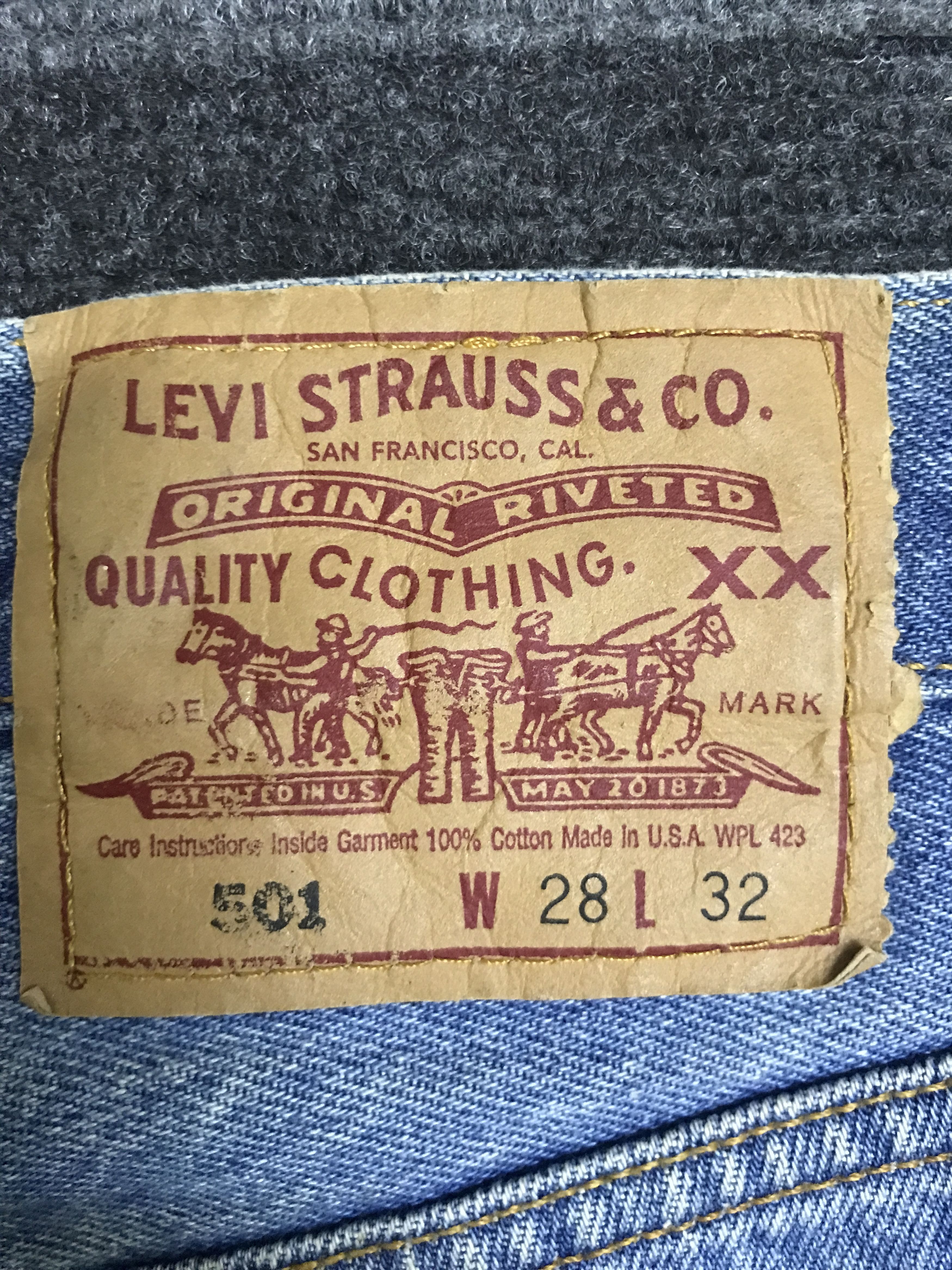 Levi's VL162-Vintage Levis 501 Medium Wash Jeans Size US 27 - 14 Thumbnail