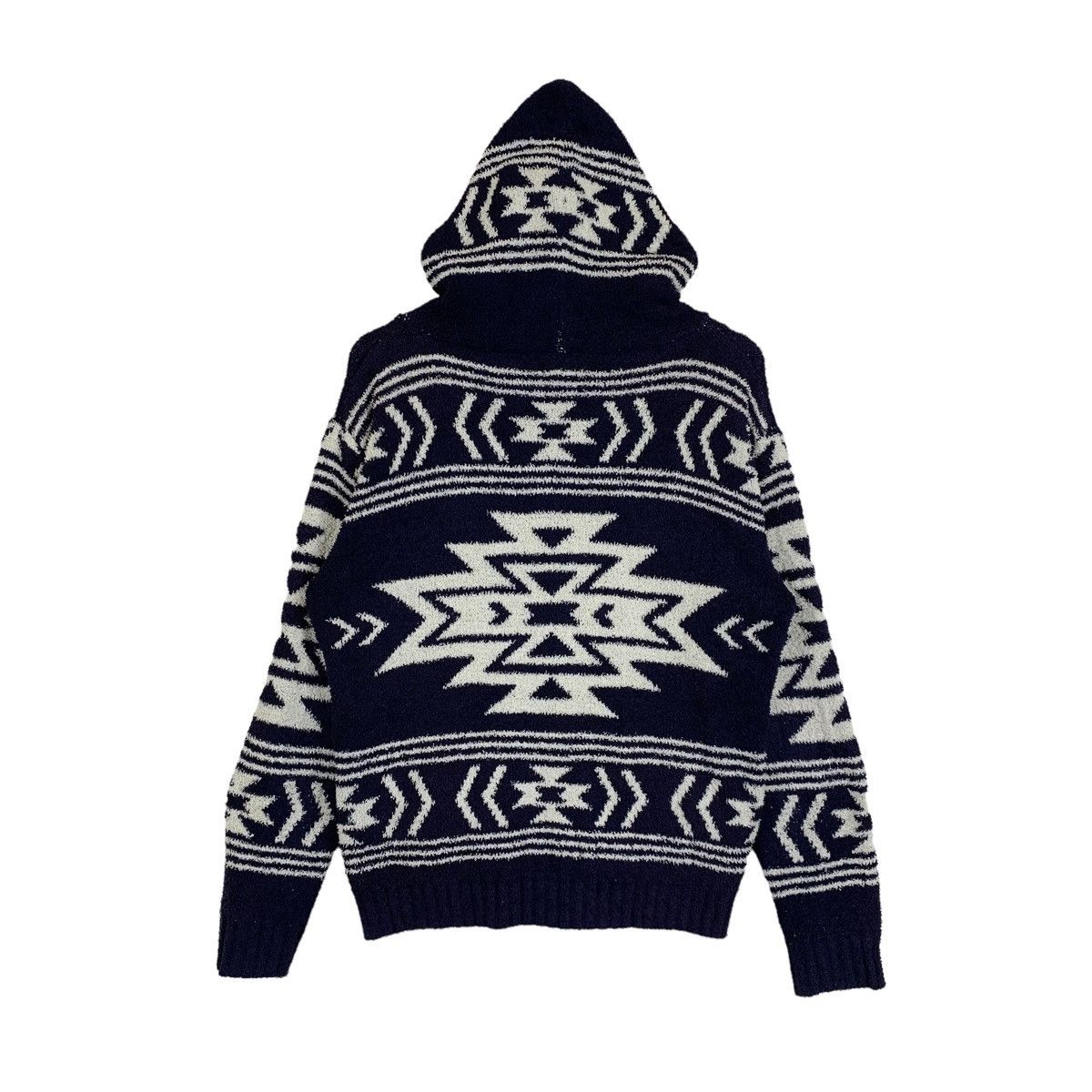 Japanese Brand × Vintage CUBE SUGAR Navajo Japanese Knitwear Hoodie Sweater Jacket Size US M / EU 48-50 / 2 - 2 Thumbnail