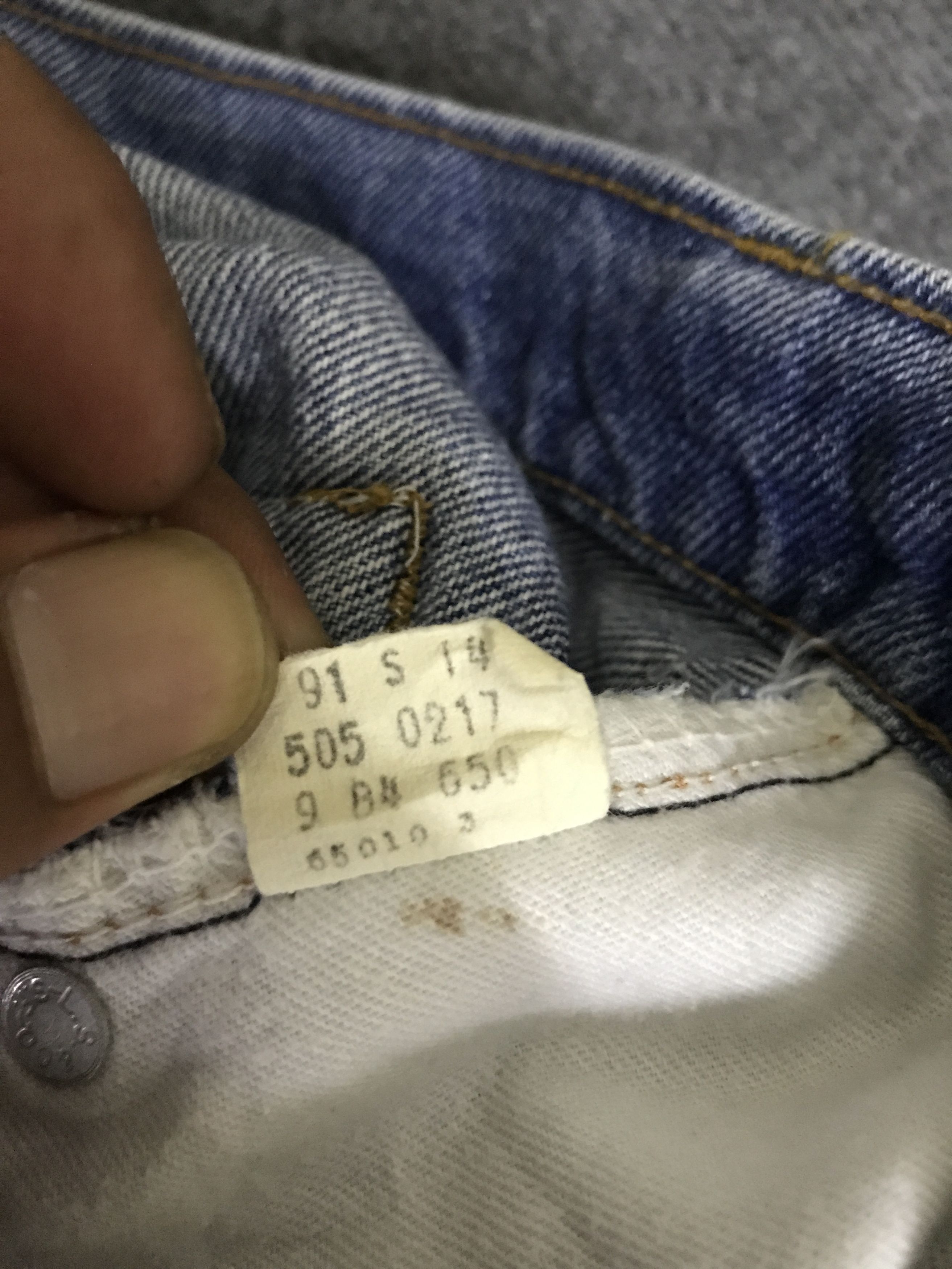 Levi's VLEV107 Vintage Levis 505 Medium Wash Jeans Size US 30 / EU 46 - 16 Thumbnail