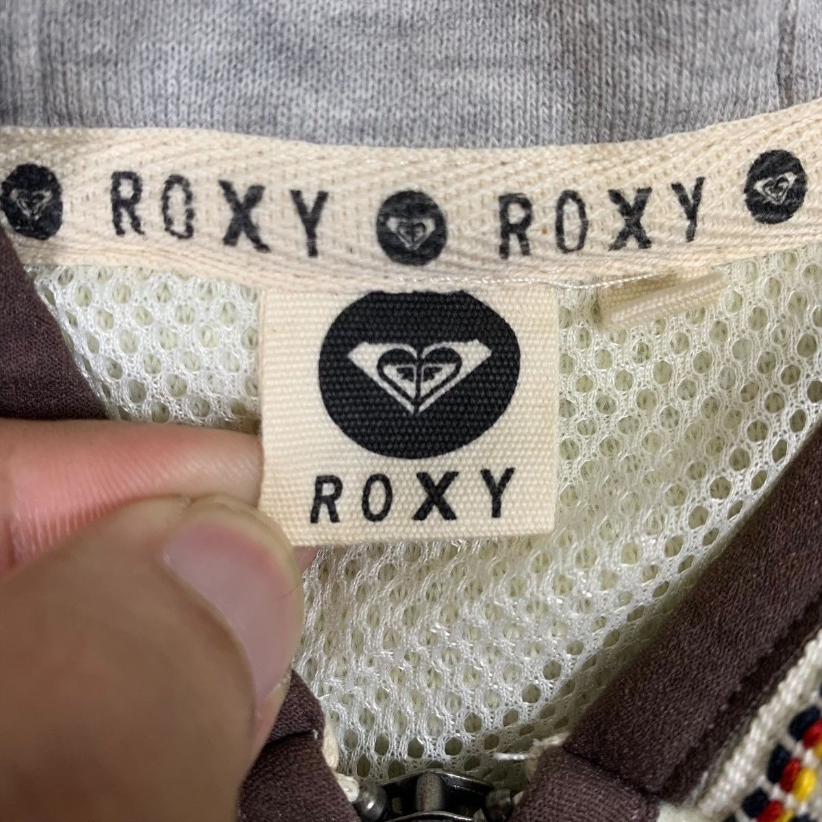 Vintage ROXY Surf Hawaiian Sportswear Fleece Hoodie Sweater Jacket Size M / US 6-8 / IT 42-44 - 6 Thumbnail