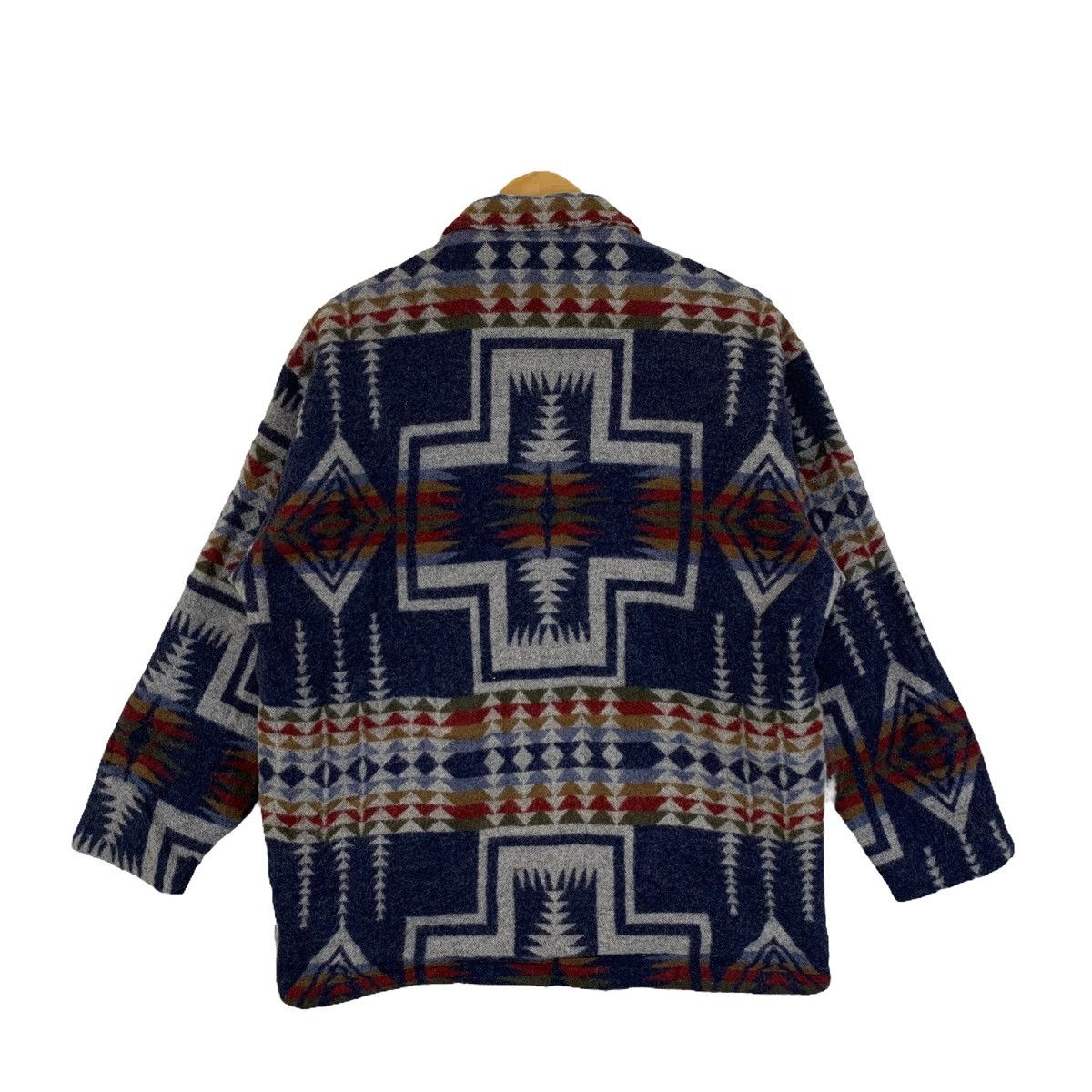 Native C-BOY Aztec Navajo Native Design Wool Sherpa Jacket Size US L / EU 52-54 / 3 - 2 Thumbnail