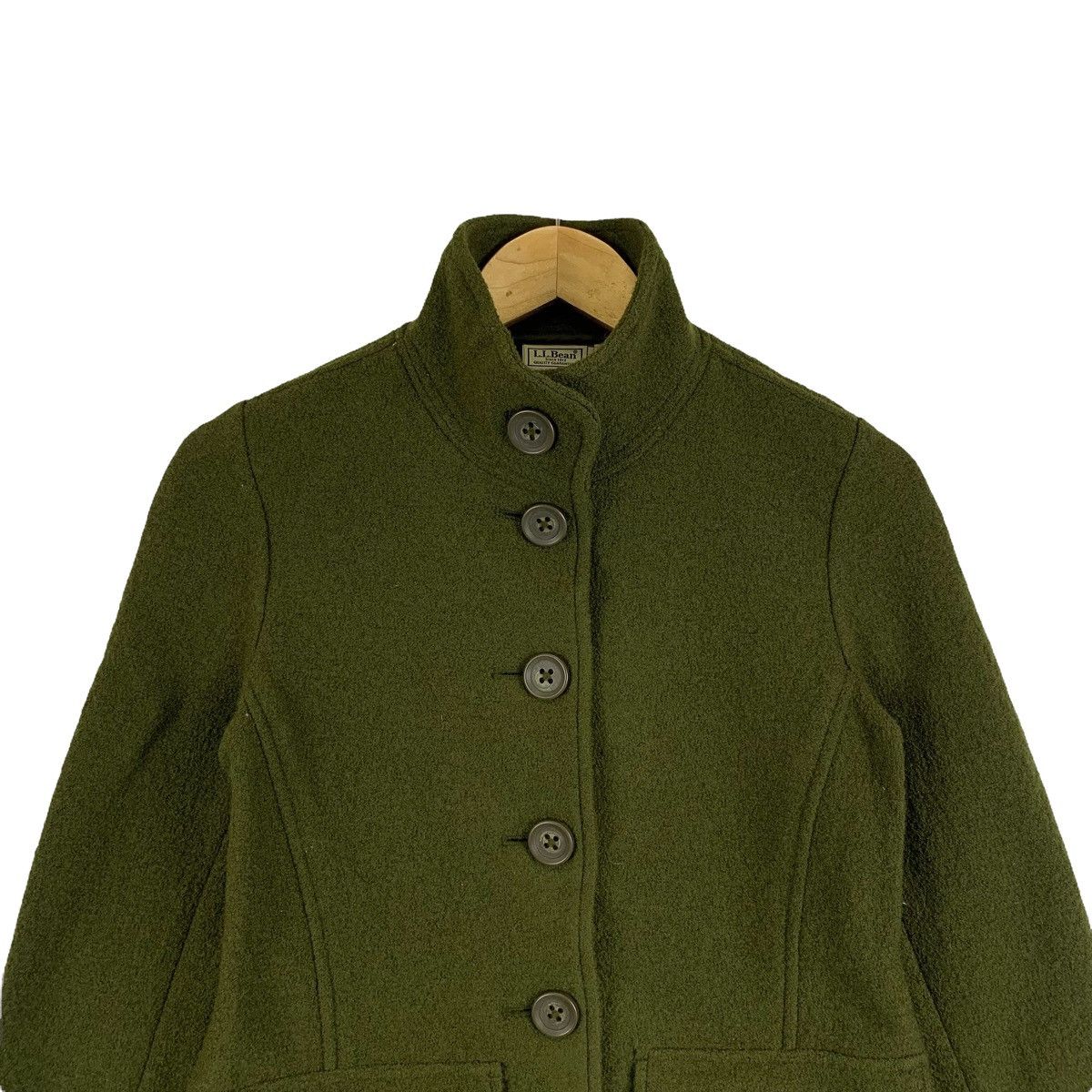 L.L. Bean × Vintage L.L.BEAN Outdoor Double Pocket Fully Button Wool Coat Jacket Size US XS / EU 42 / 0 - 5 Thumbnail