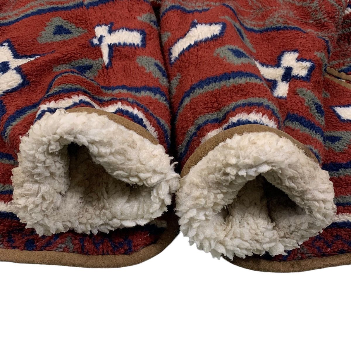 Vintage MIKE BIRNIES Aztec Navajo Design Fleece Sherpa Jacket Size US L / EU 52-54 / 3 - 13 Thumbnail