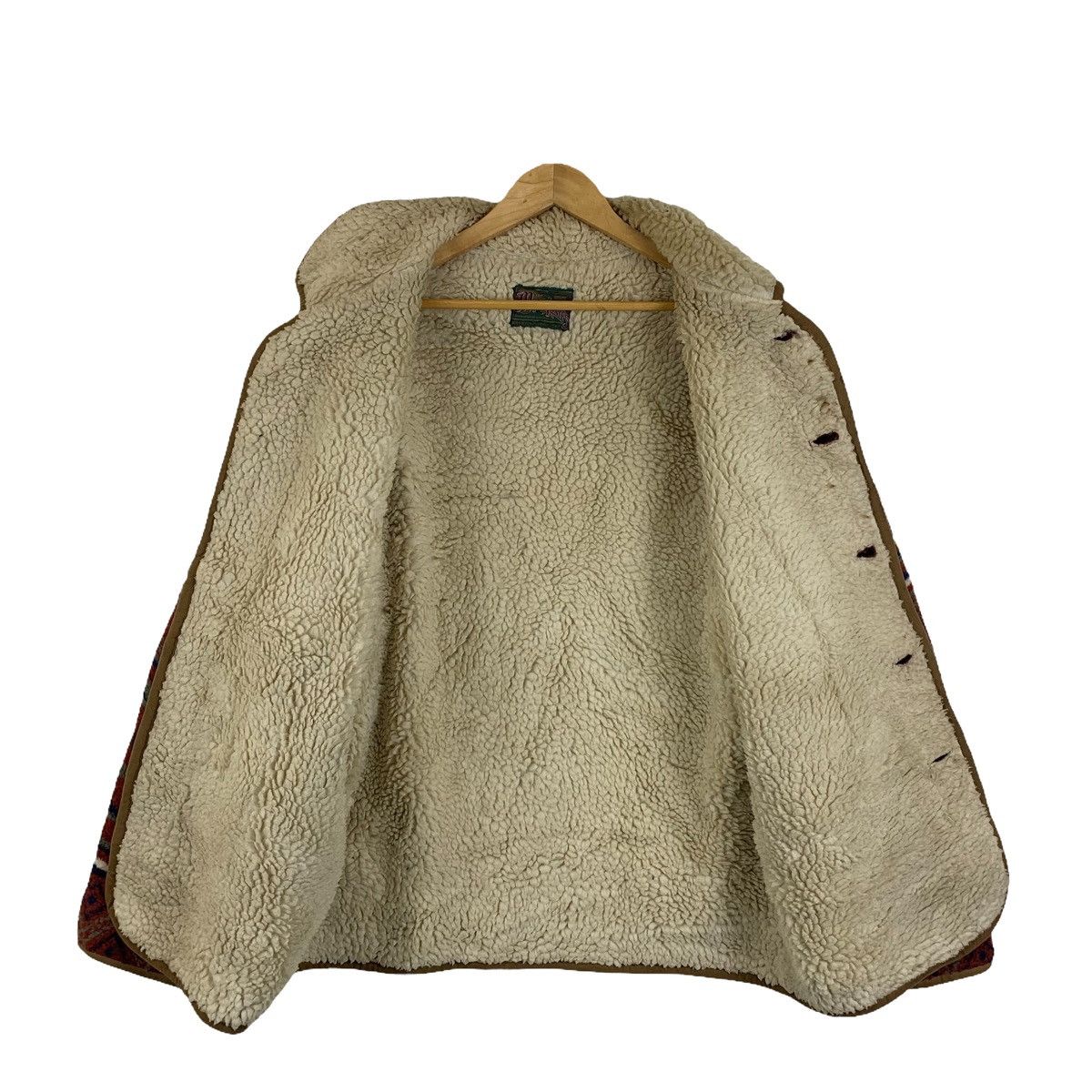 Vintage MIKE BIRNIES Aztec Navajo Design Fleece Sherpa Jacket Size US L / EU 52-54 / 3 - 3 Thumbnail