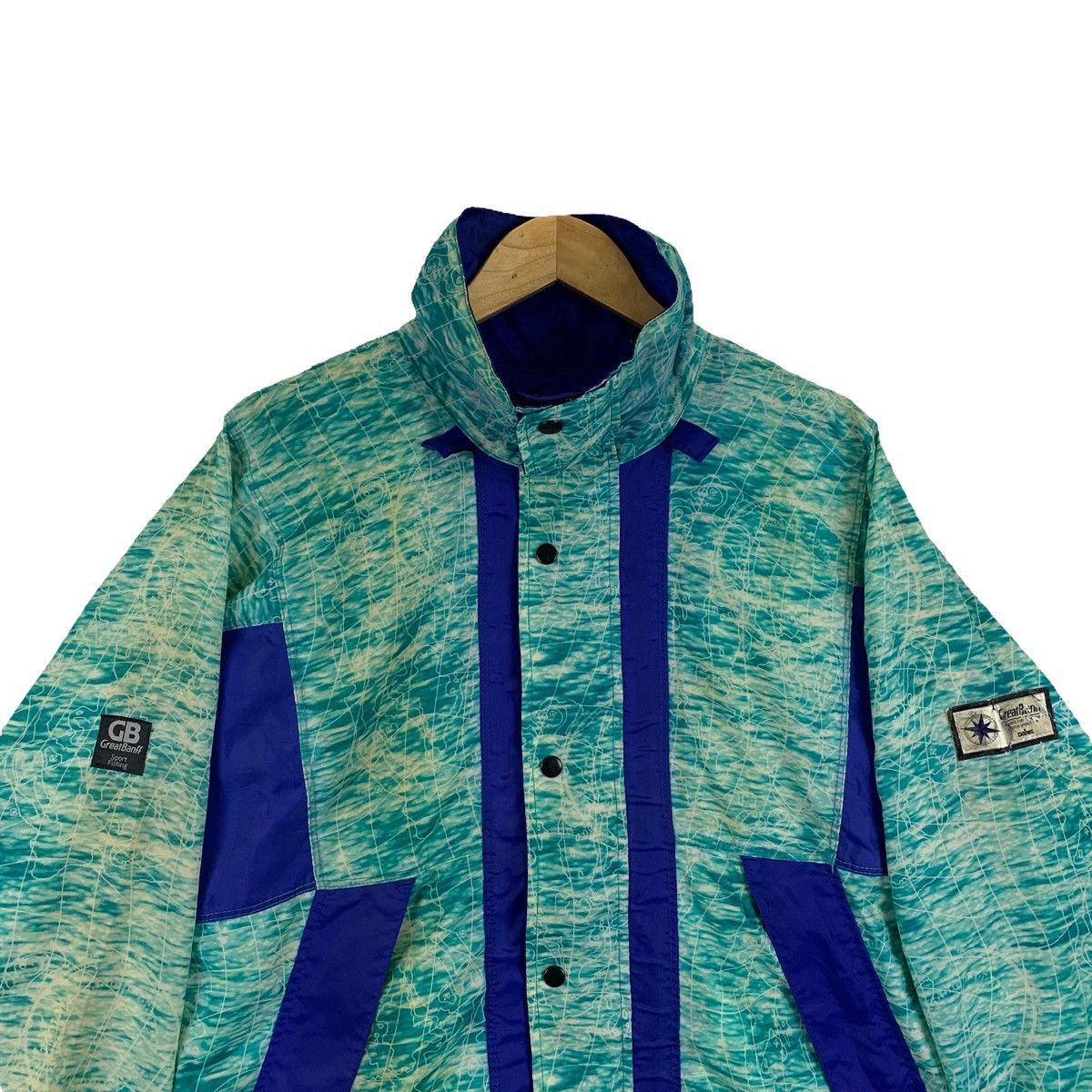 Vintage DAIWA GreatBanff Sportswear Fully Button Windbreaker Jacket Size US XL / EU 56 / 4 - 5 Thumbnail