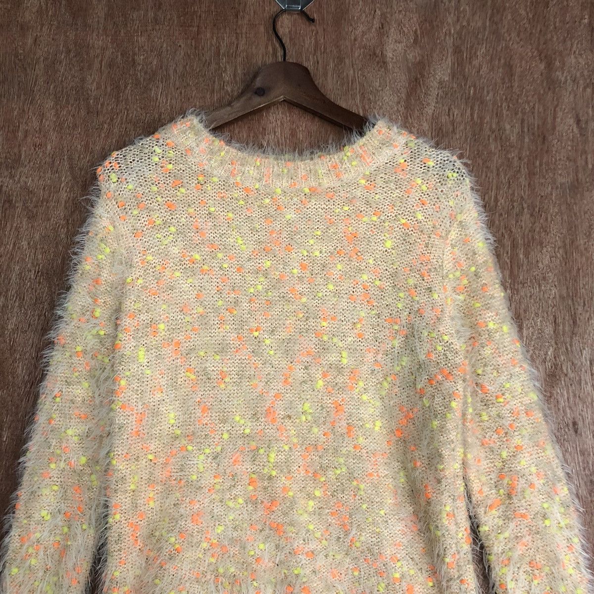 Muzak Mohair Faux Fur Shag Shaggy Knit Sweater