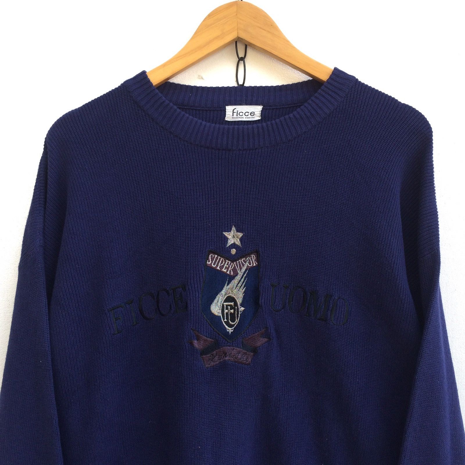 Yoshiyuki Konishi Ficce Uomo Purple Jumper Knitwear by Japanese Designer Size US L / EU 52-54 / 3 - 2 Thumbnail