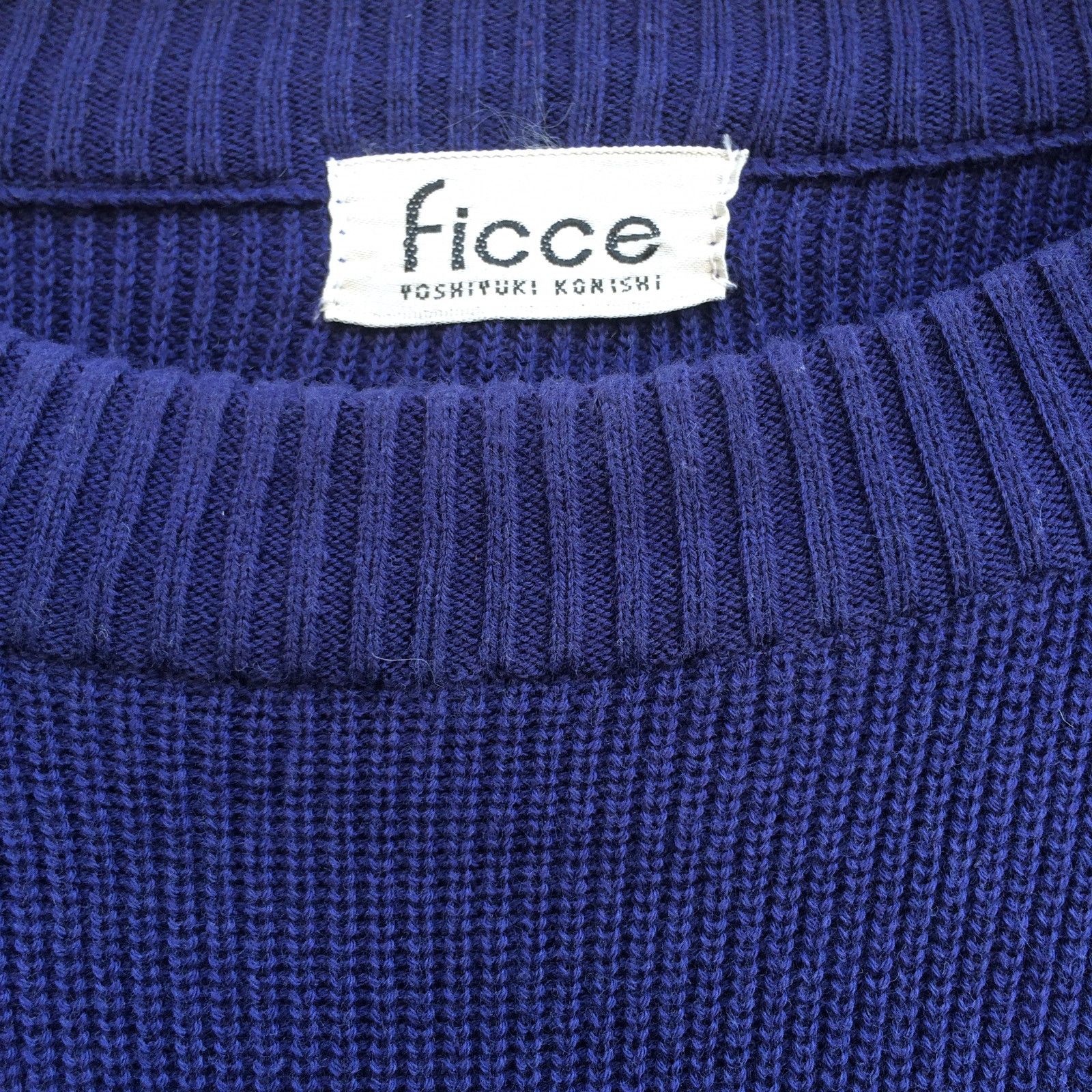 Yoshiyuki Konishi Ficce Uomo Purple Jumper Knitwear by Japanese Designer Size US L / EU 52-54 / 3 - 8 Thumbnail