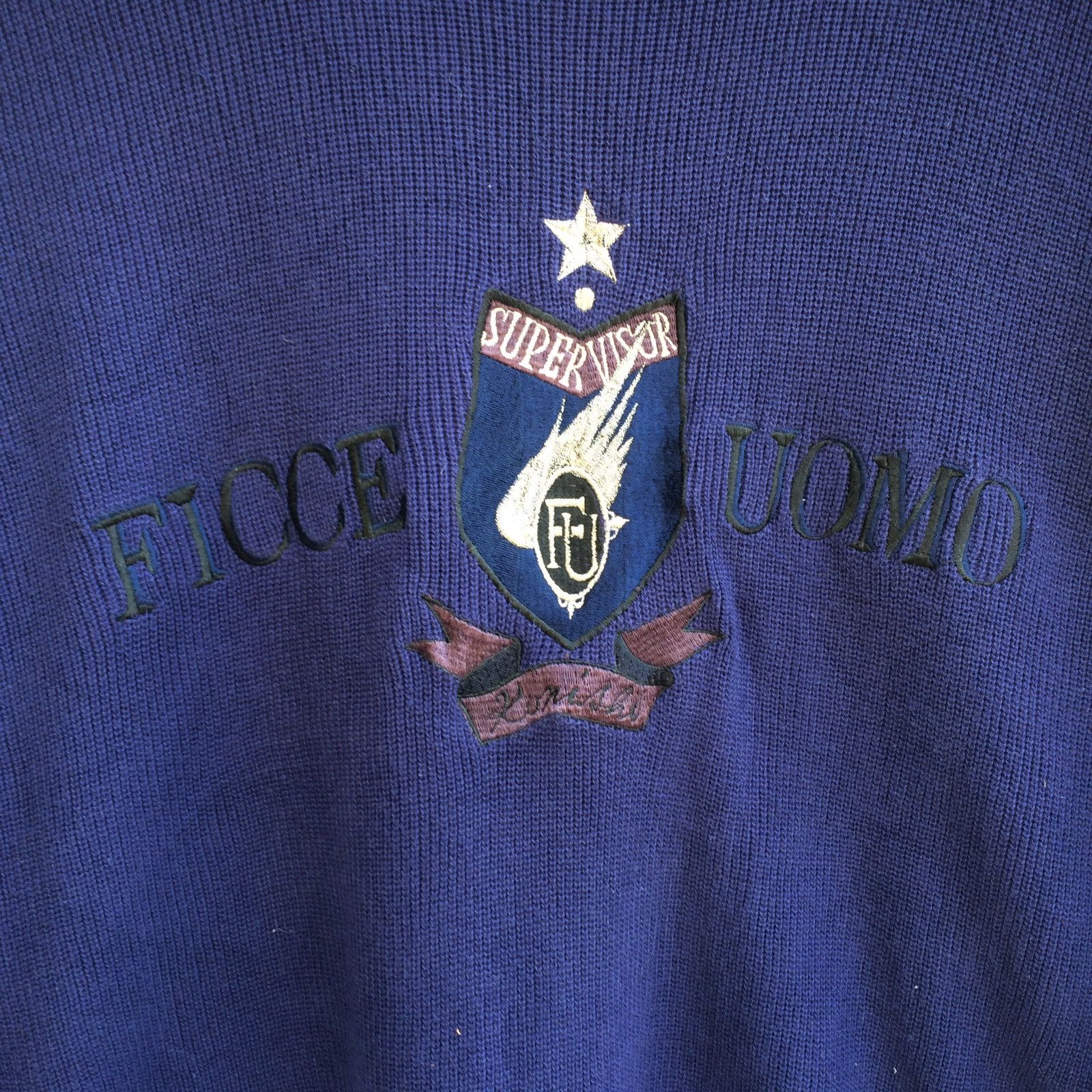 Yoshiyuki Konishi Ficce Uomo Purple Jumper Knitwear by Japanese Designer Size US L / EU 52-54 / 3 - 3 Thumbnail
