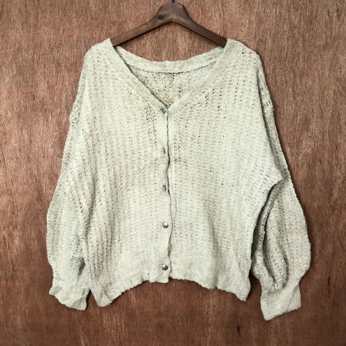 Aran Isles Knitwear DL Jeanasis Cream cardigan Knitwear japan #6404 Size US L / EU 52-54 / 3 - 3 Thumbnail