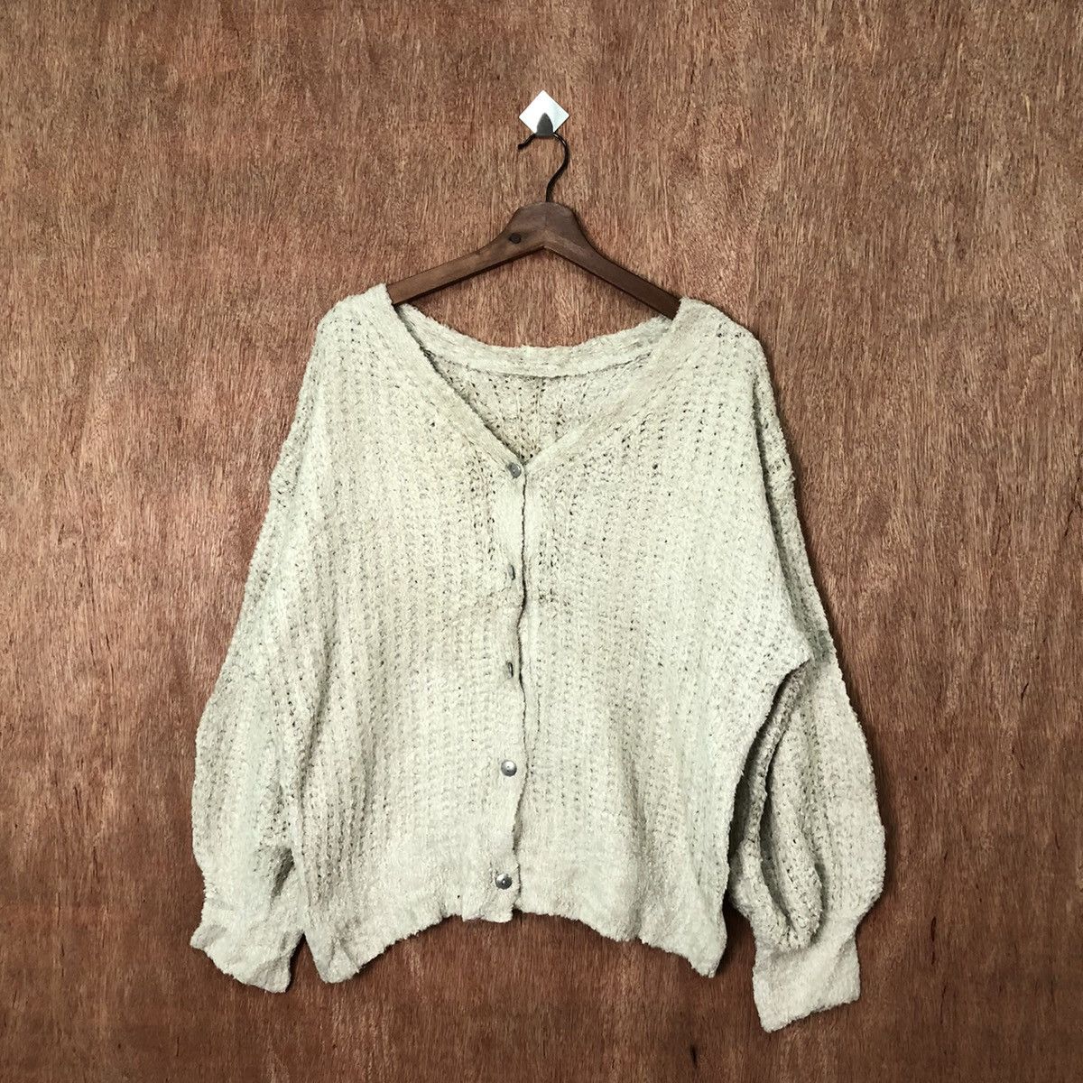 Aran Isles Knitwear DL Jeanasis Cream cardigan Knitwear japan #6404 Size US L / EU 52-54 / 3 - 1 Thumbnail