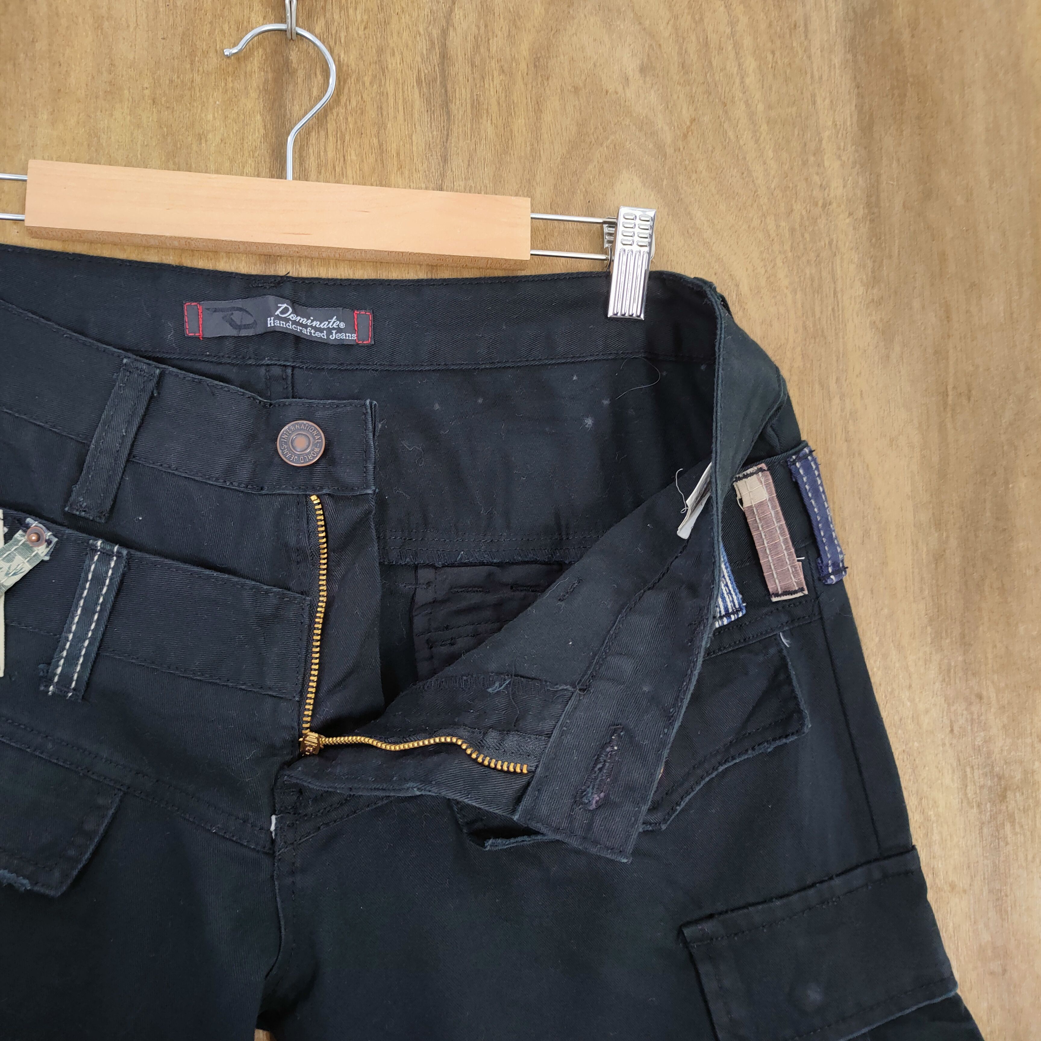 Japanese Brand #1 DOMINATED DOUBLE WAIST BLACK CARGO PANTS Size US 32 / EU 48 - 13 Thumbnail