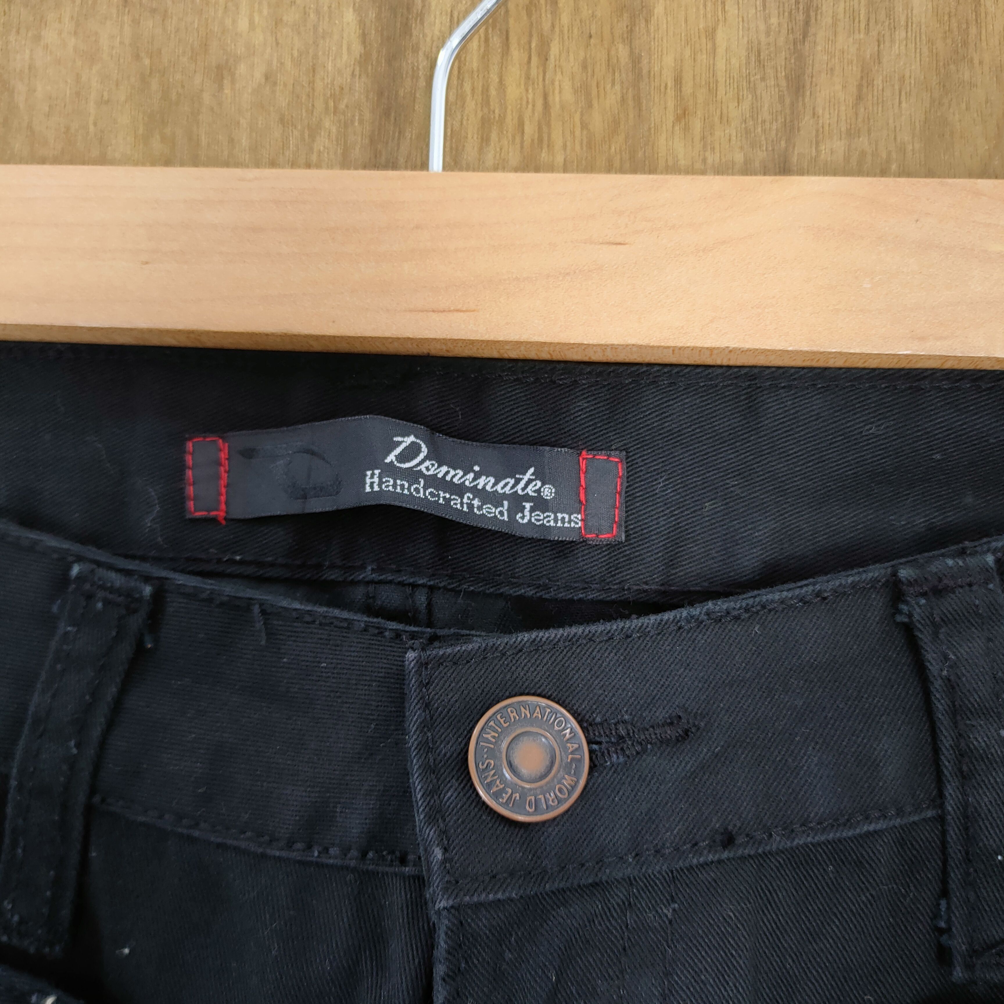 Japanese Brand #1 DOMINATED DOUBLE WAIST BLACK CARGO PANTS Size US 32 / EU 48 - 7 Thumbnail
