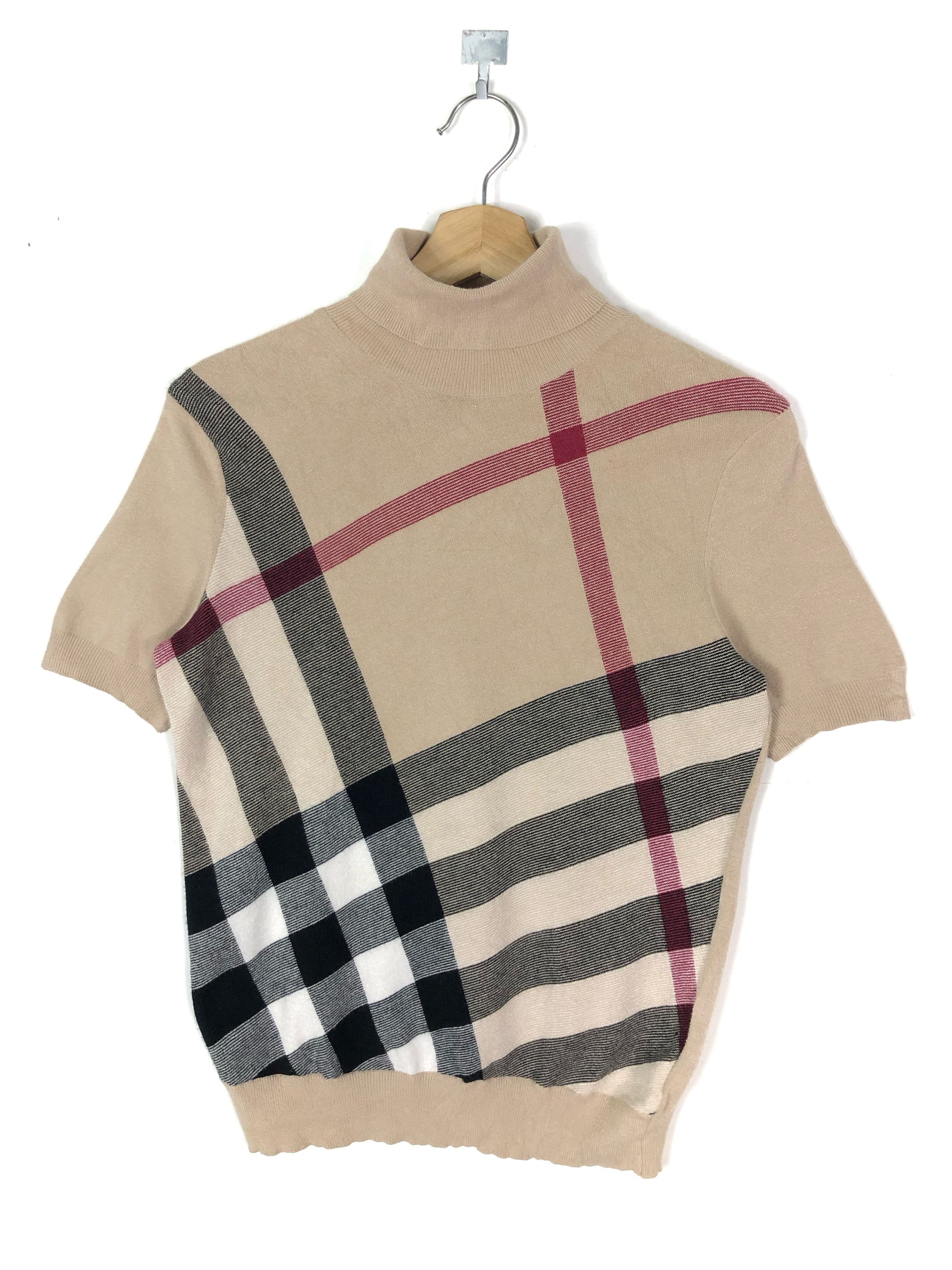 Burberry RARE🔥BURBERRY JAPAN TURTLE NECK RAYON BLEND S/S SWEATER Size S / US 4 / IT 40 - 3 Thumbnail