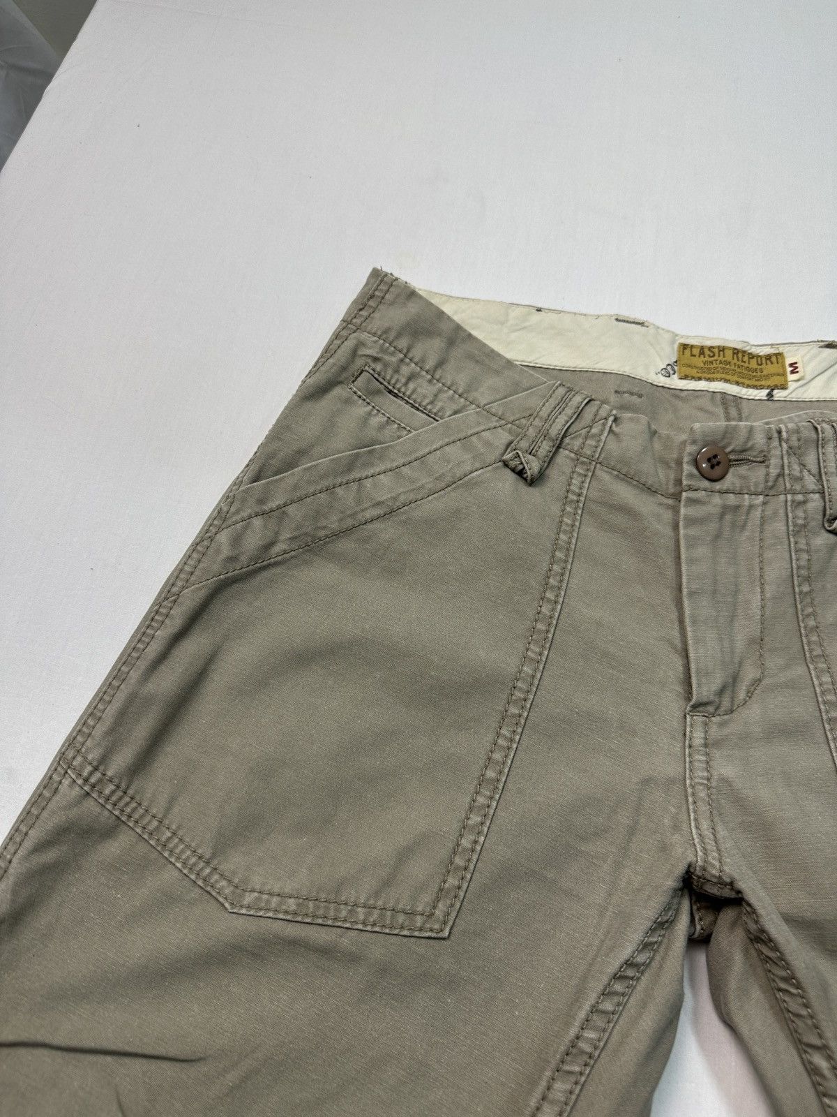 Japanese Brand × Vintage Flash report buckle back fatigue baker pants Size US 32 / EU 48 - 7 Thumbnail