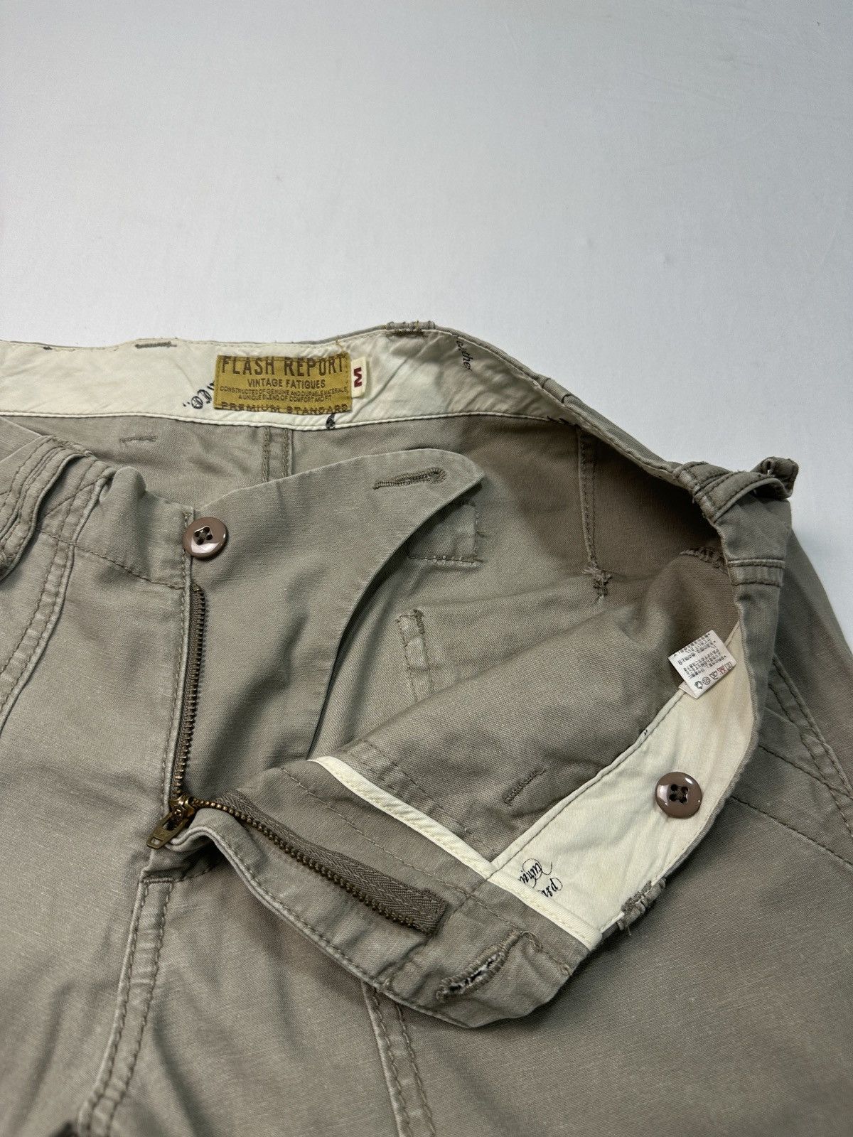 Japanese Brand × Vintage Flash report buckle back fatigue baker pants Size US 32 / EU 48 - 9 Thumbnail