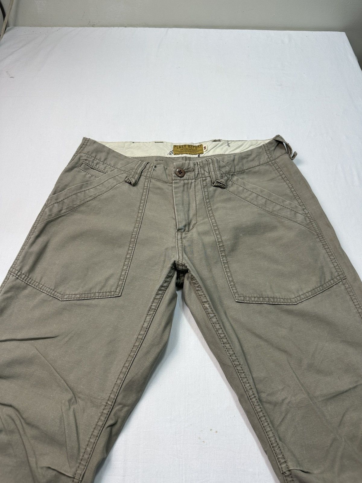 Japanese Brand × Vintage Flash report buckle back fatigue baker pants Size US 32 / EU 48 - 5 Thumbnail