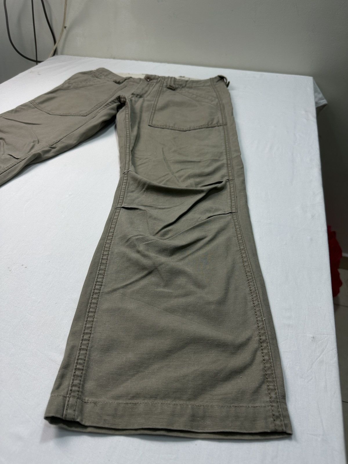 Japanese Brand × Vintage Flash report buckle back fatigue baker pants Size US 32 / EU 48 - 3 Thumbnail