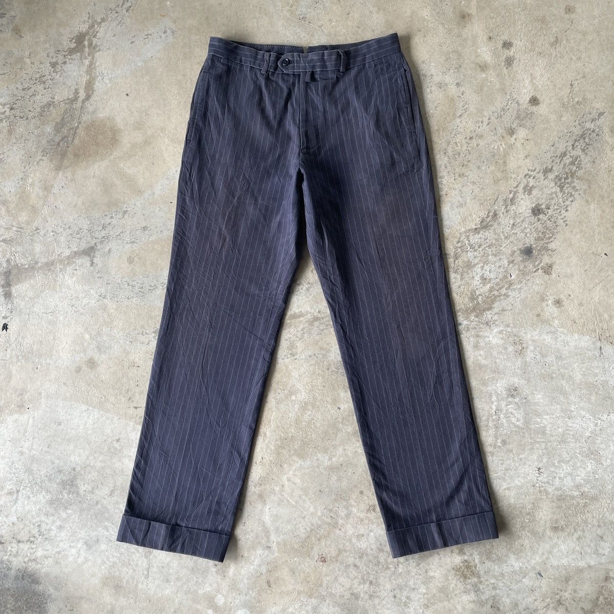 Japanese Brand W30 Vintage TomorrowLand Japan Stripe Trousers Casual Pants Size US 30 / EU 46 - 2 Thumbnail