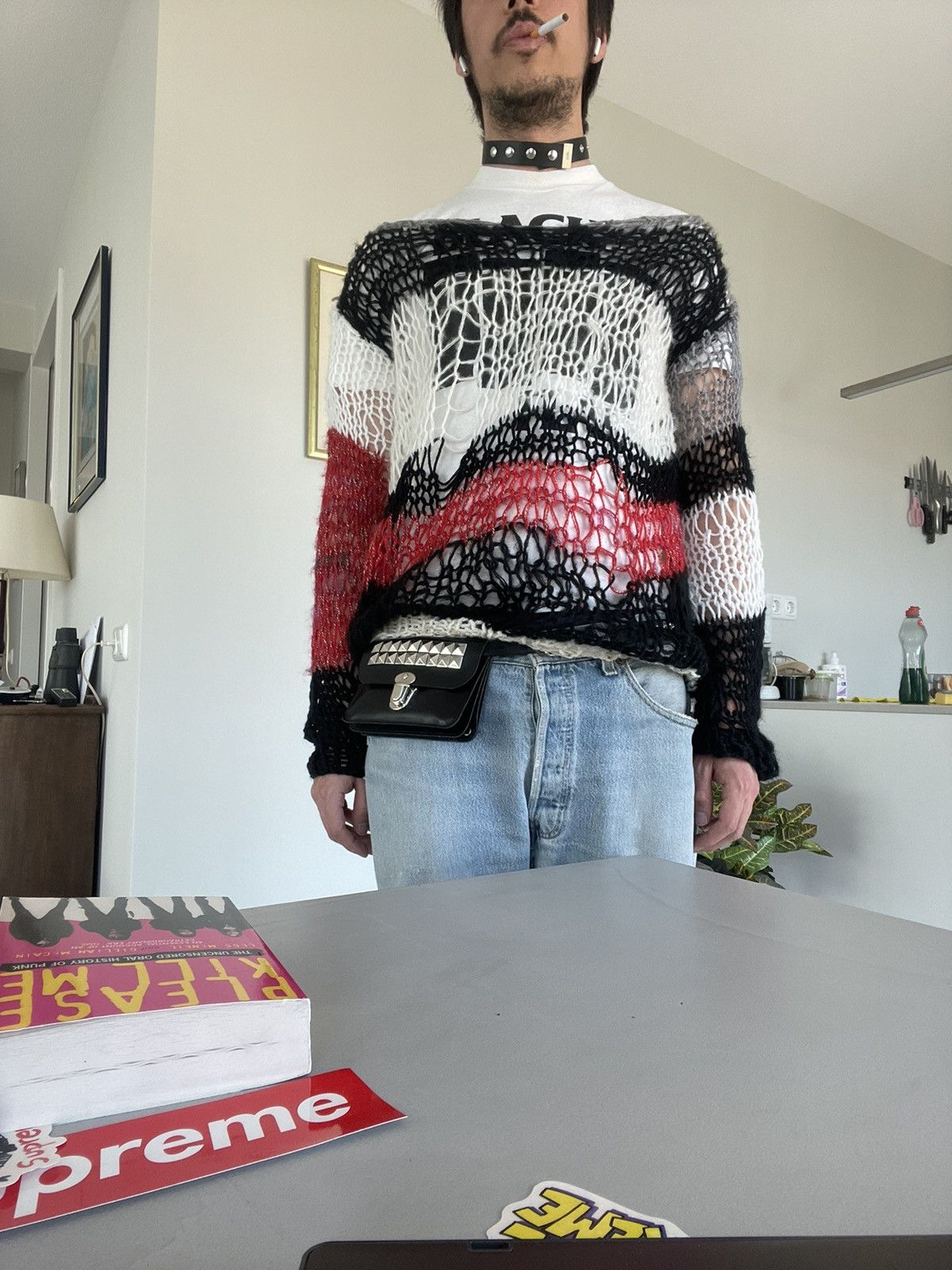 Vintage mohair knit Size US L / EU 52-54 / 3 - 2 Thumbnail