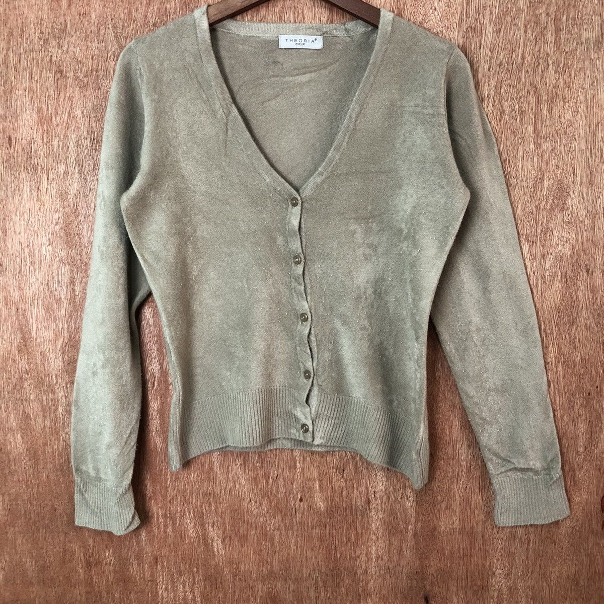 Vintage The Oria Brown Cardigan faded vintage japan #6402 Size M / US 6-8 / IT 42-44 - 3 Thumbnail