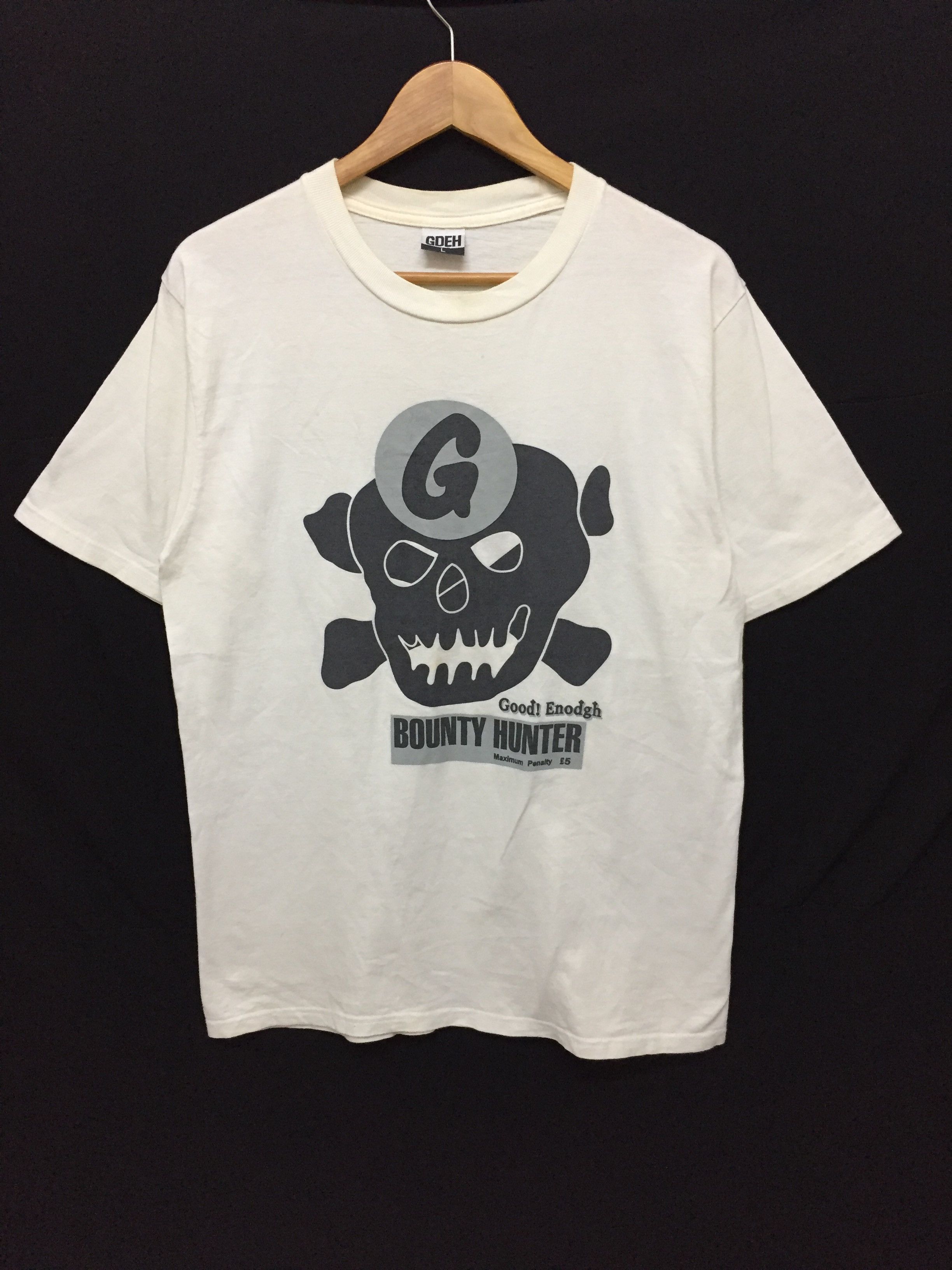 Hiroshi Fujiwara 2002 Good Enough x Bounty Hunter tee | Grailed