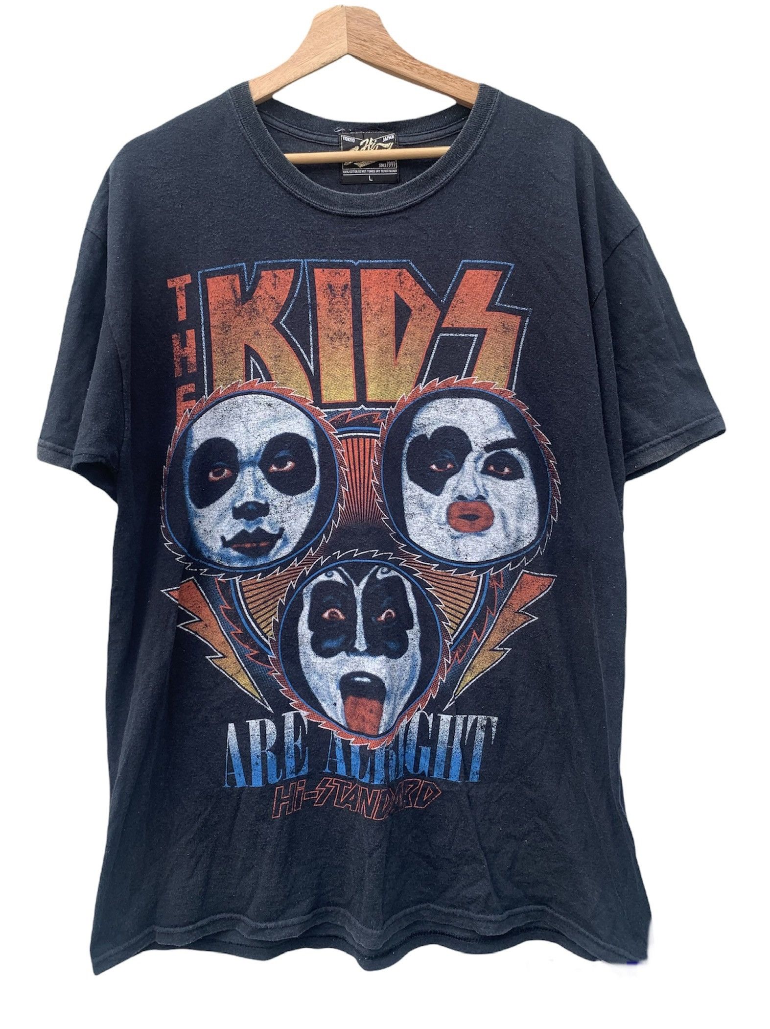 Band Tees × Japanese Brand × Vintage Vintage Japan Punk Rock Band Hi-Standard Parody Kiss Band Size US L / EU 52-54 / 3 - 1 Thumbnail