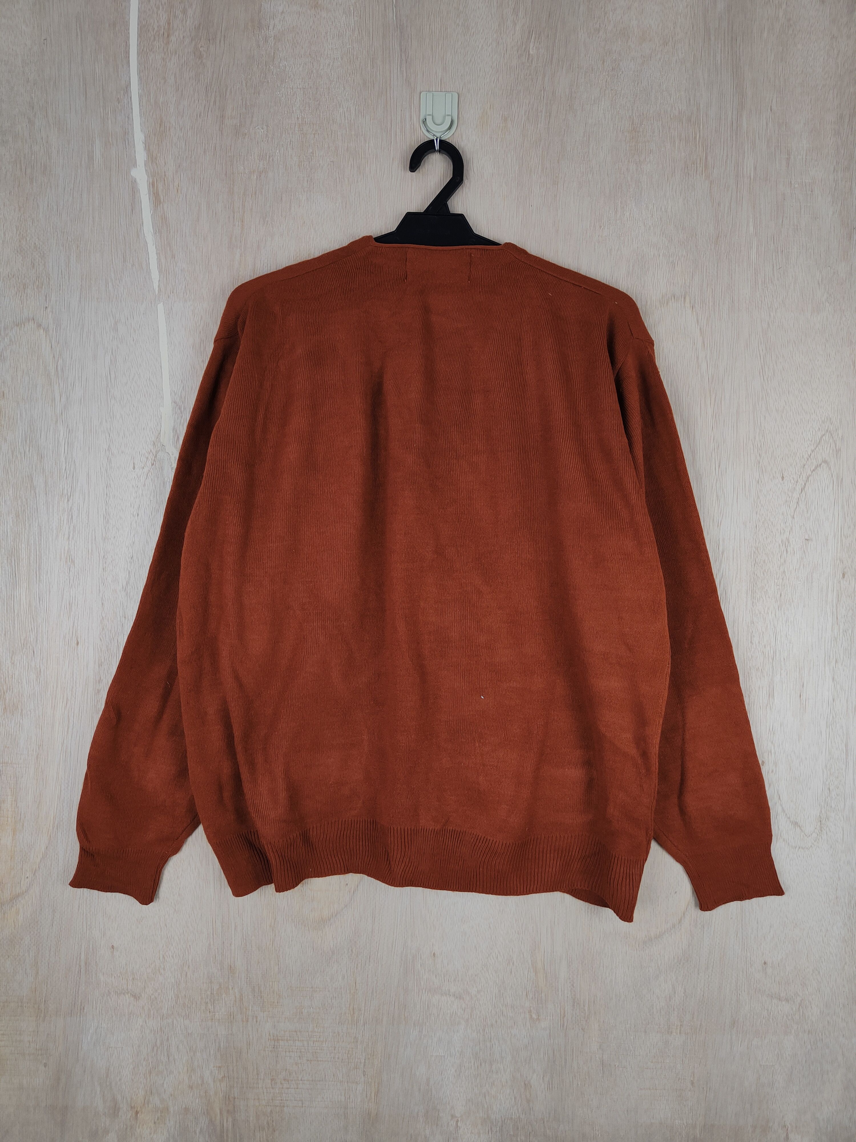 Japanese Brand Mantel made in Tokyo japan Maroon cardiga Sweater #4263 Size US L / EU 52-54 / 3 - 7 Thumbnail