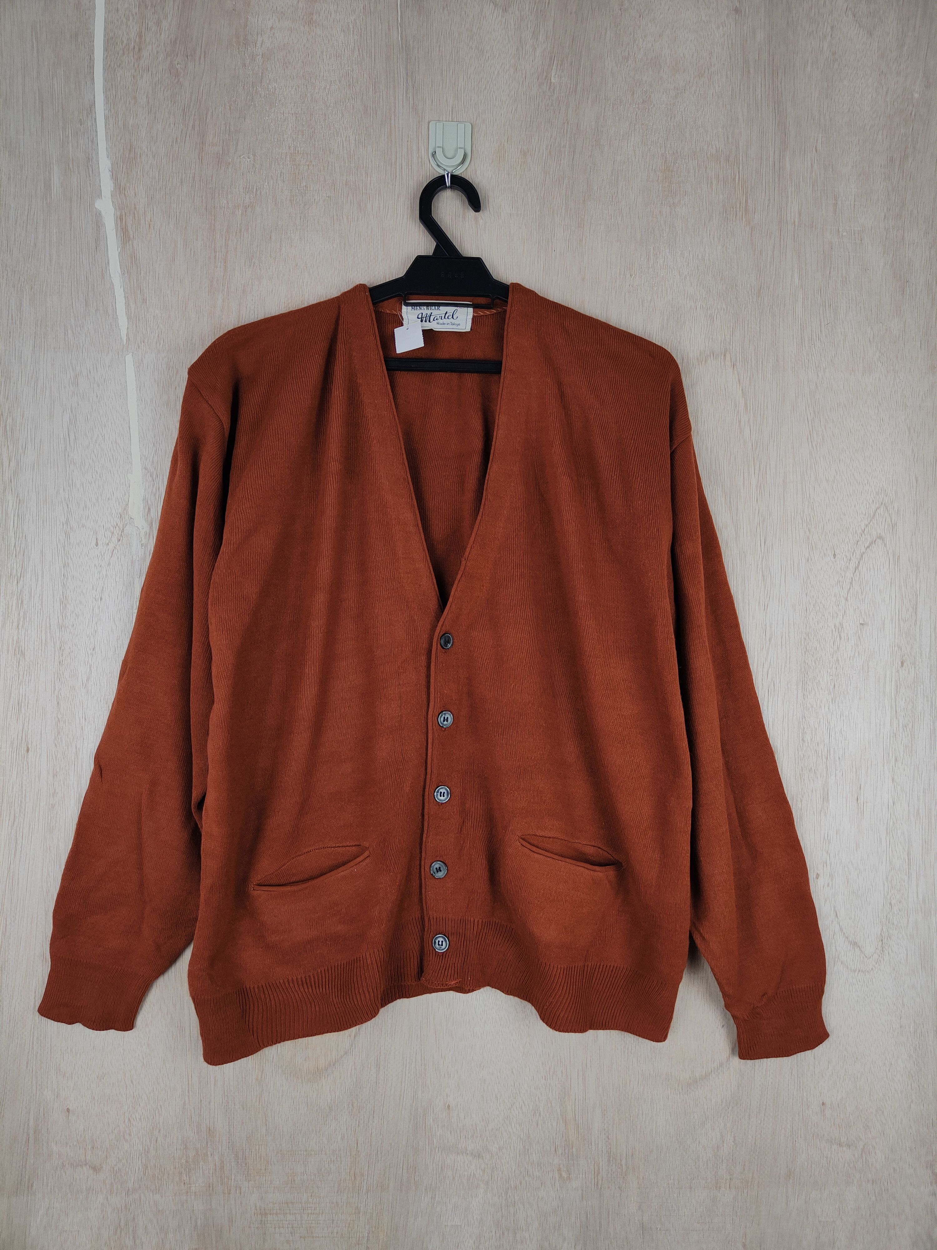 Mantel made in Tokyo japan Maroon cardiga Sweater #4263