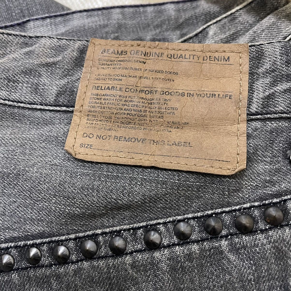 Beams Plus Beams black jeans denim with stud punk punkrock Size US 31 - 9 Thumbnail