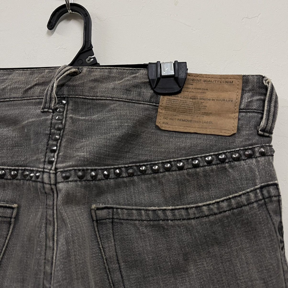 Beams Plus Beams black jeans denim with stud punk punkrock Size US 31 - 7 Thumbnail
