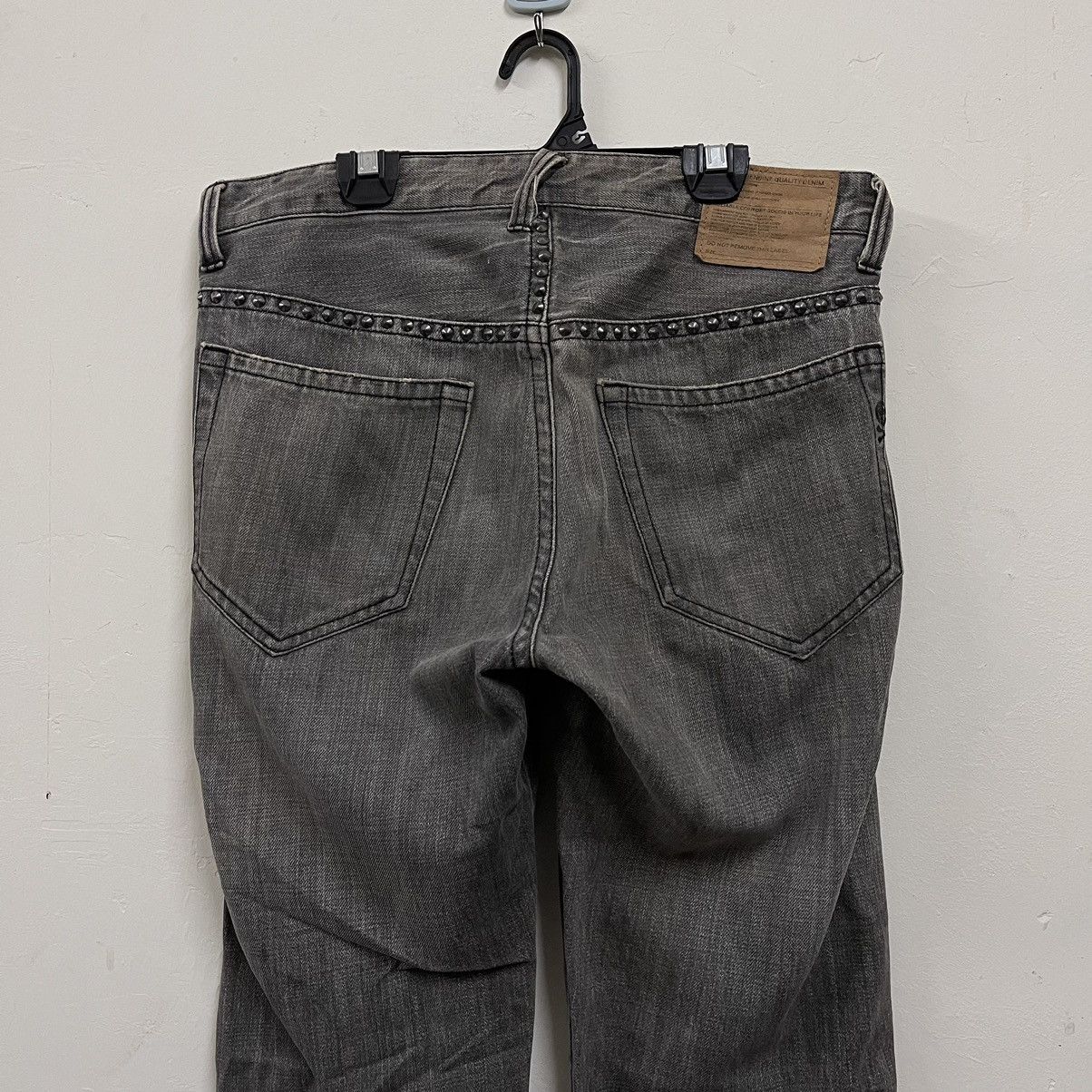 Beams Plus Beams black jeans denim with stud punk punkrock Size US 31 - 5 Thumbnail