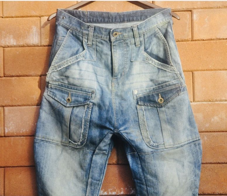 Japanese Brand × PPFM × Vintage PPFM Destruct Product Jeans Japanese Fashion Style Size US 31 - 3 Thumbnail
