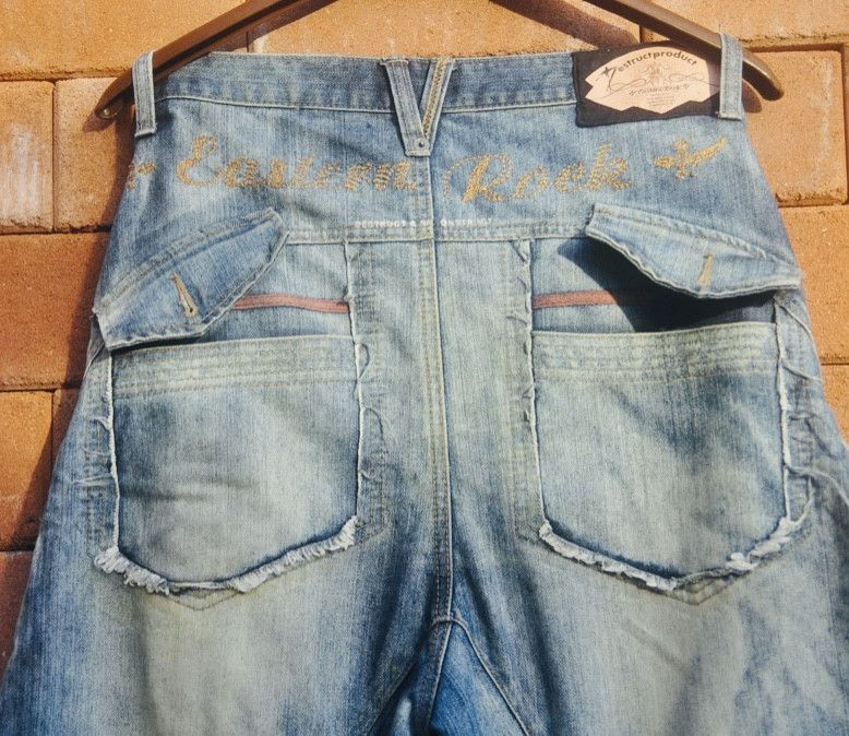 Japanese Brand × PPFM × Vintage PPFM Destruct Product Jeans Japanese Fashion Style Size US 31 - 5 Thumbnail